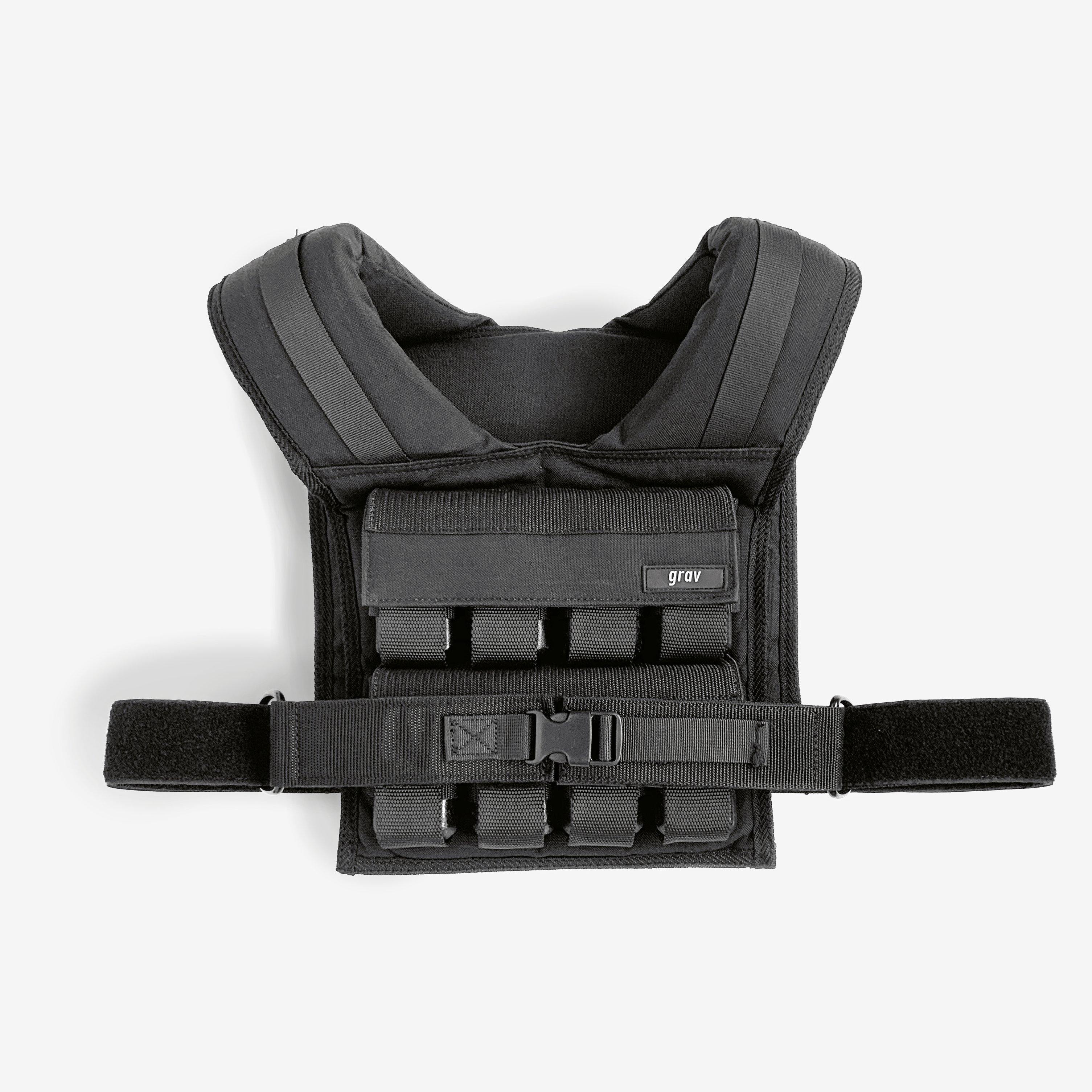 37lb Weighted Vest for Men & Women - Adjustable Gravel Filled Exercise Vest for CrossFit, Running, Strength Training & Workouts - Fitness Training Gear for Home Gym & Outdoor Workouts