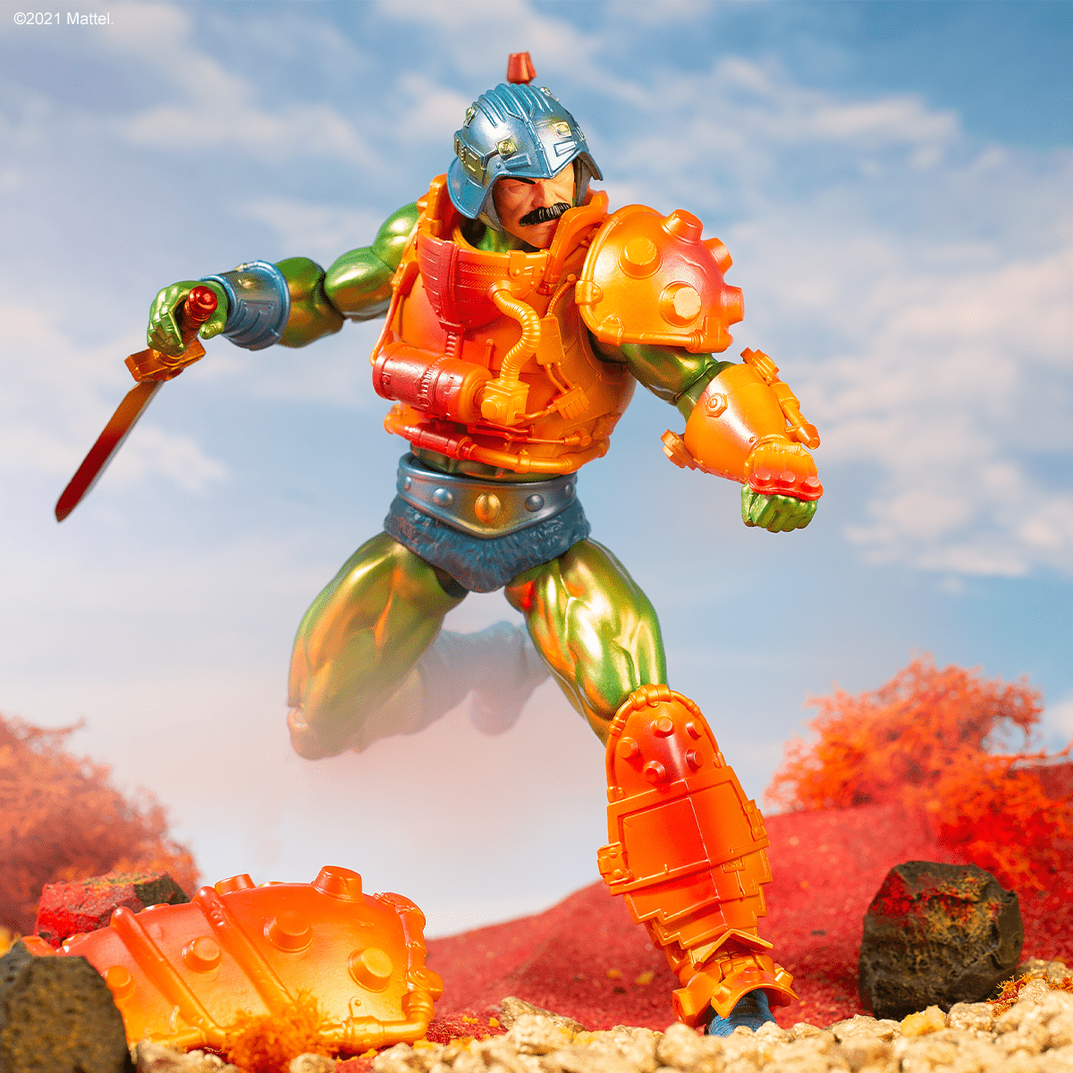 Masters of the Universe Man At Arms 1/6 Scale Action Figure - MOTUbi Variant Collectible for Display & Role Play | Perfect for Fans, Collectors & Home Decor