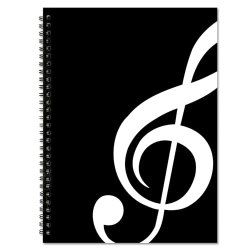 Blank sheet music notebook