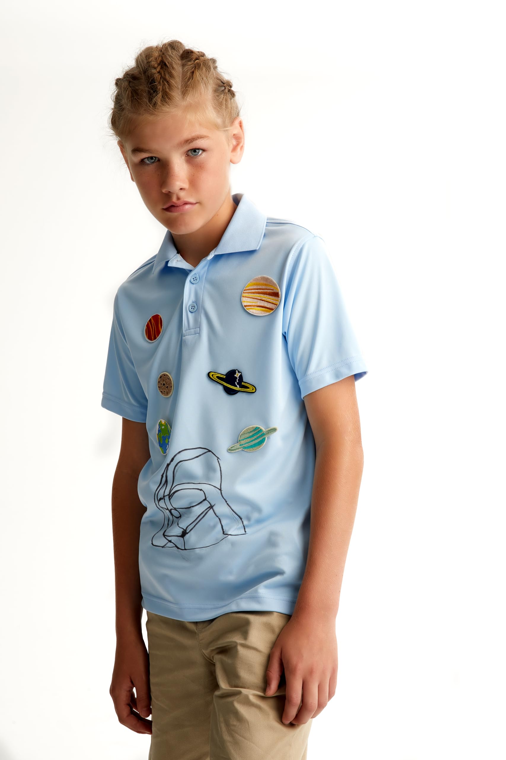 Kipp Texas School French Toast Kids' Youth Short Sleeve Performance Polo Shirt - Breathable & Comfortable for School Uniforms, Sports & Daily Wear