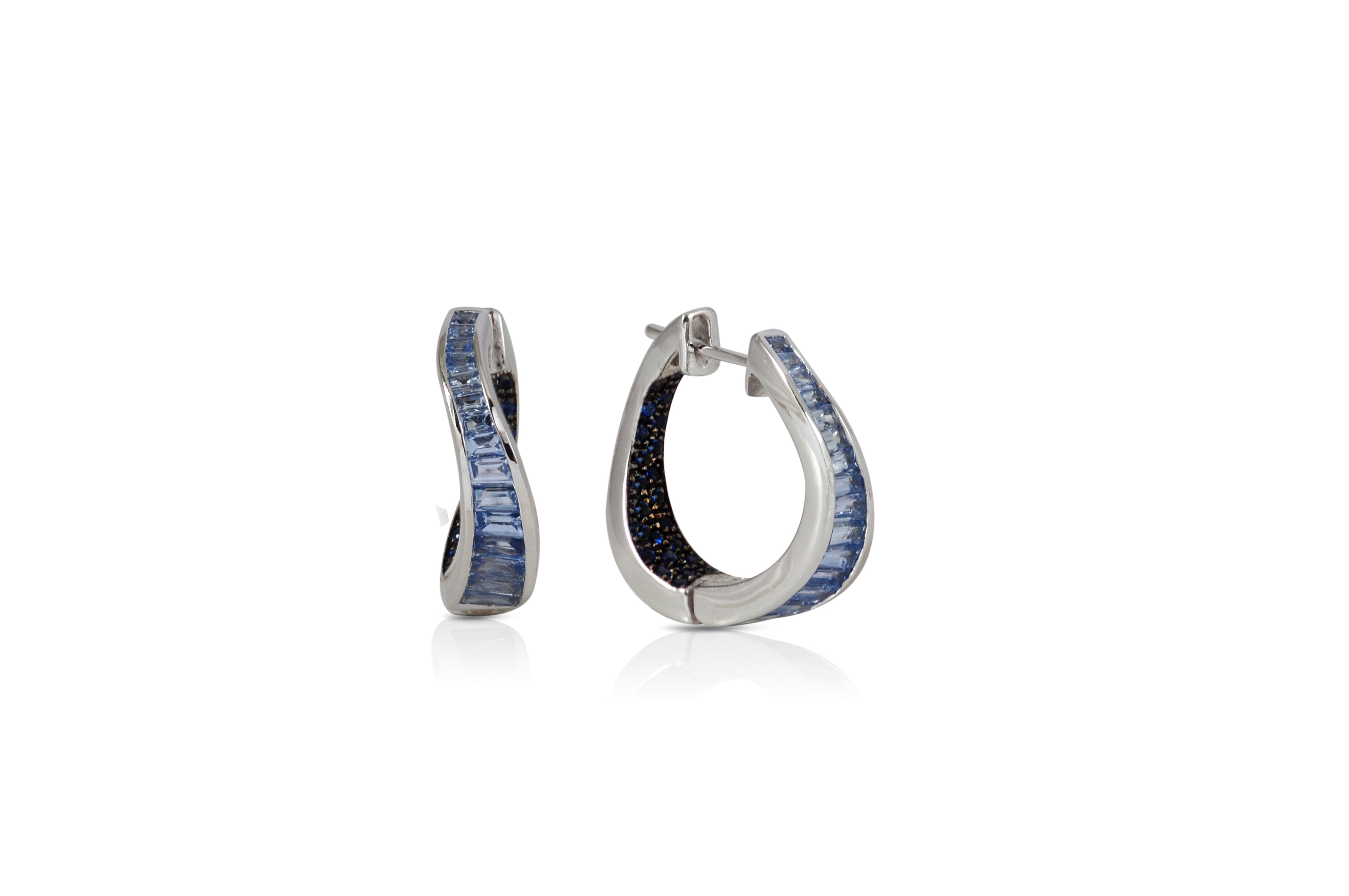 Stylish Talay Wave Twist Hoop Earrings - Small Silver Dangle Earrings for Women | Perfect for Everyday Wear, Parties & Special Occasions