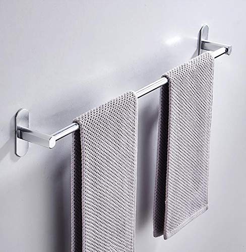 304 Stainless Steel European Style Bathroom Towel Rack - Adjustable 60cm Length, Wall Mounted or Freestanding - Perfect for Bathrooms, Kitchens, and Laundry Rooms