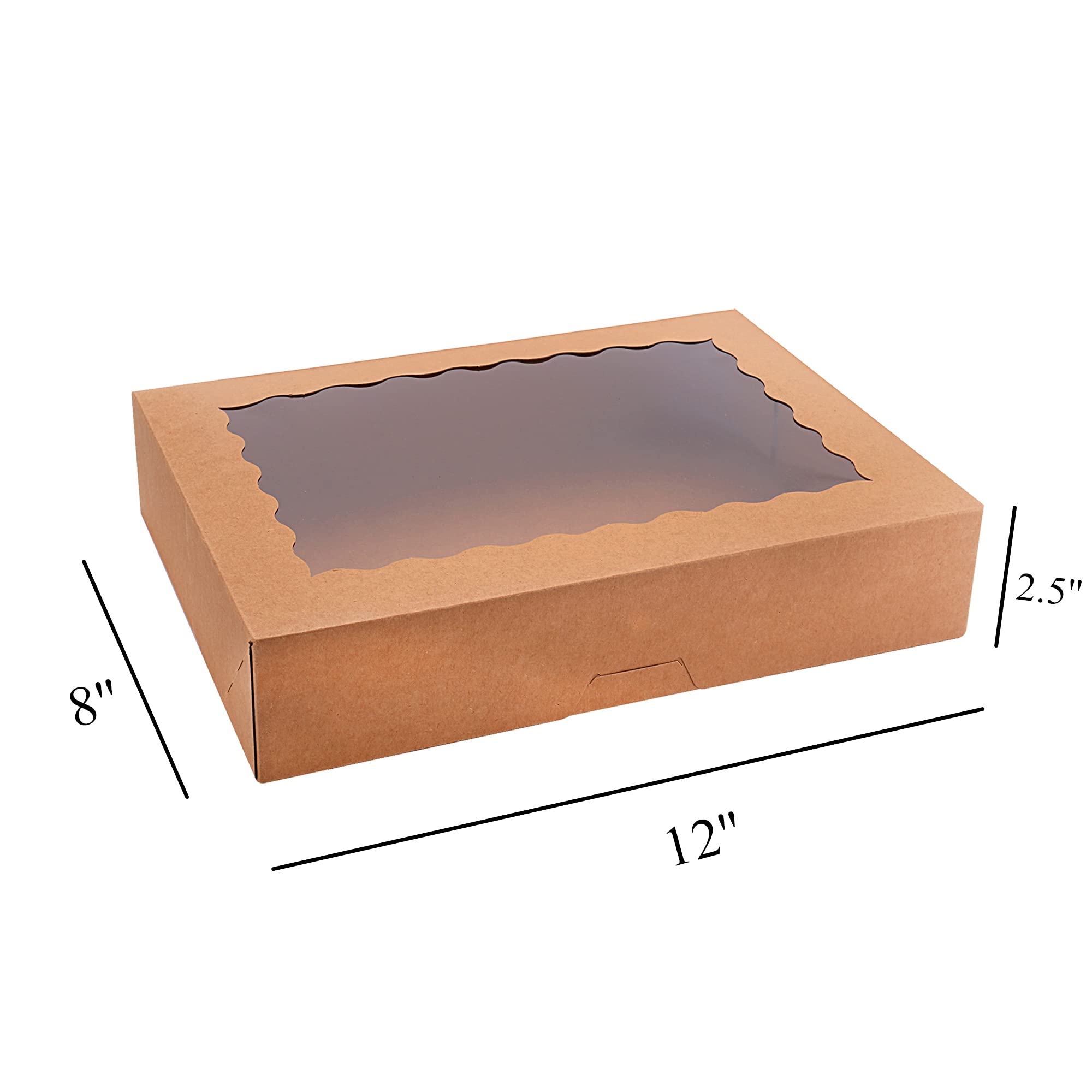 20-Pack Bakery Boxes with Window - 12