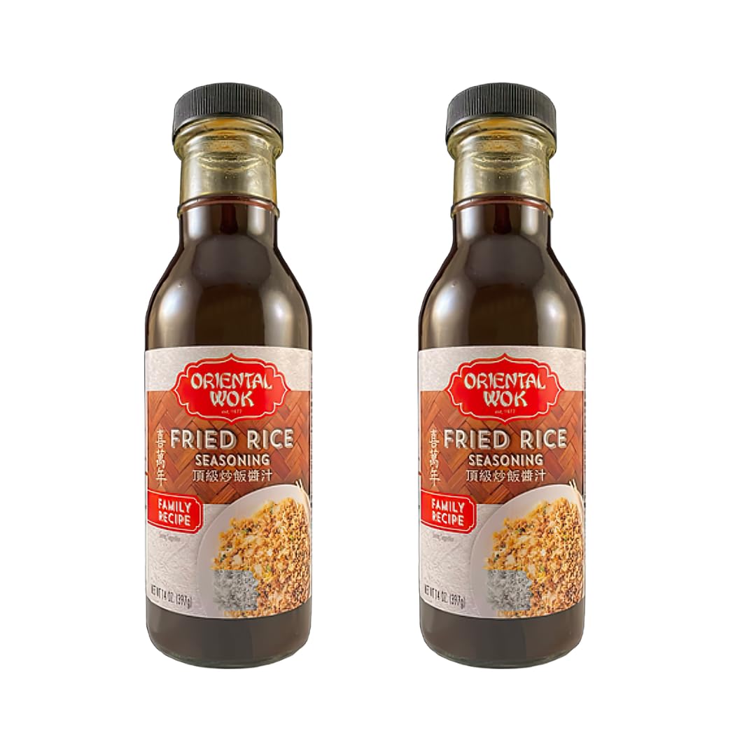 Premium Oriental Wok Fried Rice Seasoning Mix - Authentic Asian Flavor for Chicken, Shrimp & Vegetable Fried Rice - 14oz (2-Pack) - Perfect for Home Cooking, Meal Prep & Restaurant-Style Dishes