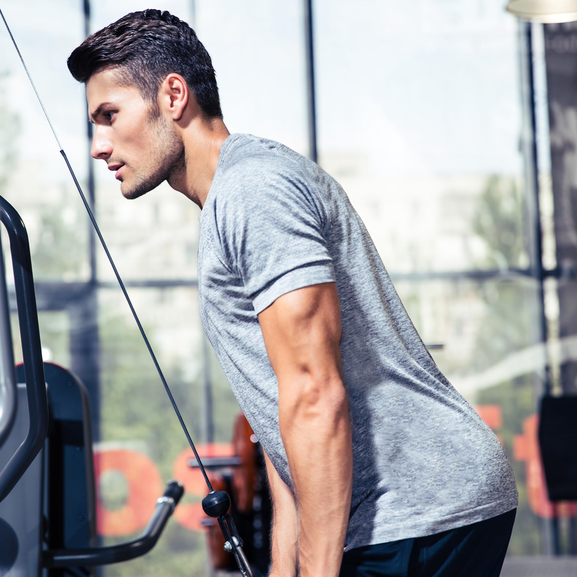 Men's Quick Dry Performance Workout Shirts - Short Sleeve Athletic T-Shirts for Gym, Running & Outdoor Activities | CE' CERDR