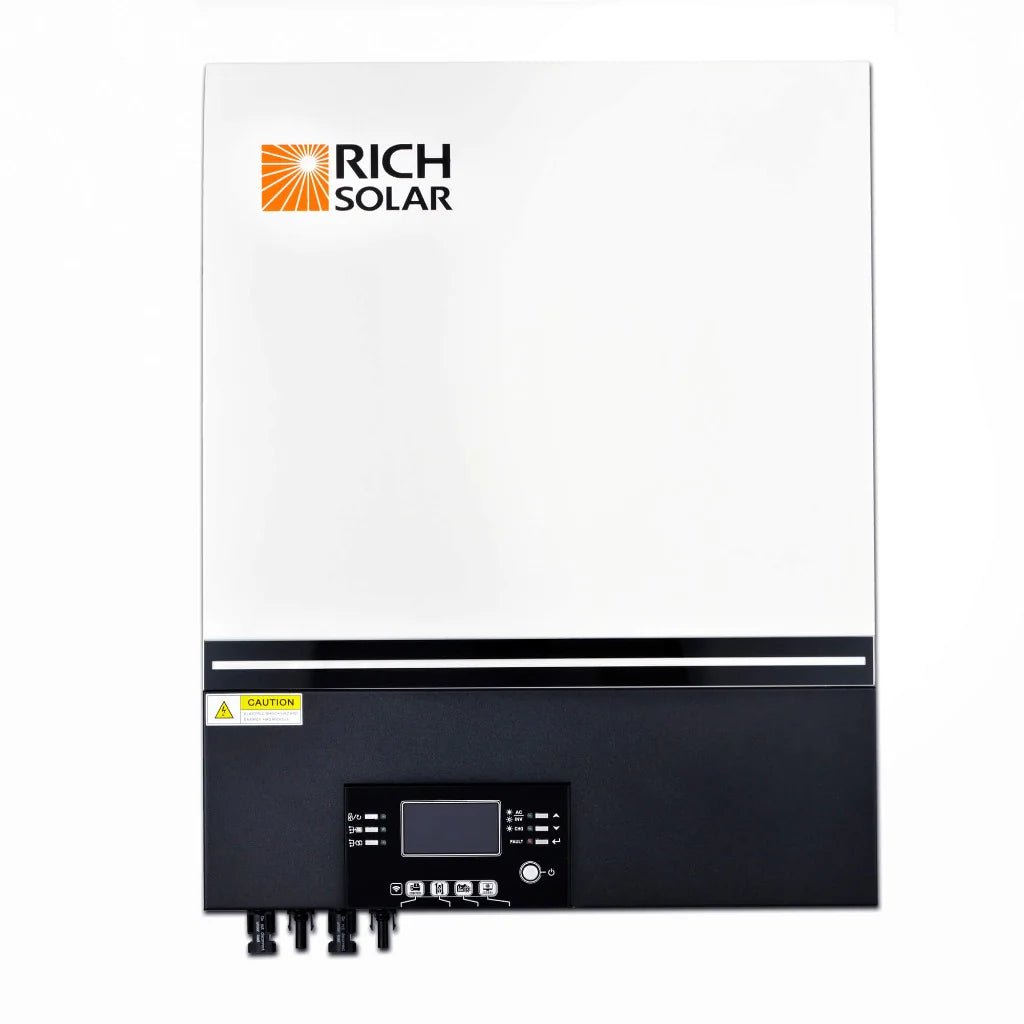 Rich Solar 6500 Watt (6.5KW) 48V Off-Grid Hybrid Solar Inverter for Home, RV & Cabin - Pure Sine Wave Power Converter with MPPT Charger | Backup Energy Solution for Power Outages & Off-Grid Living