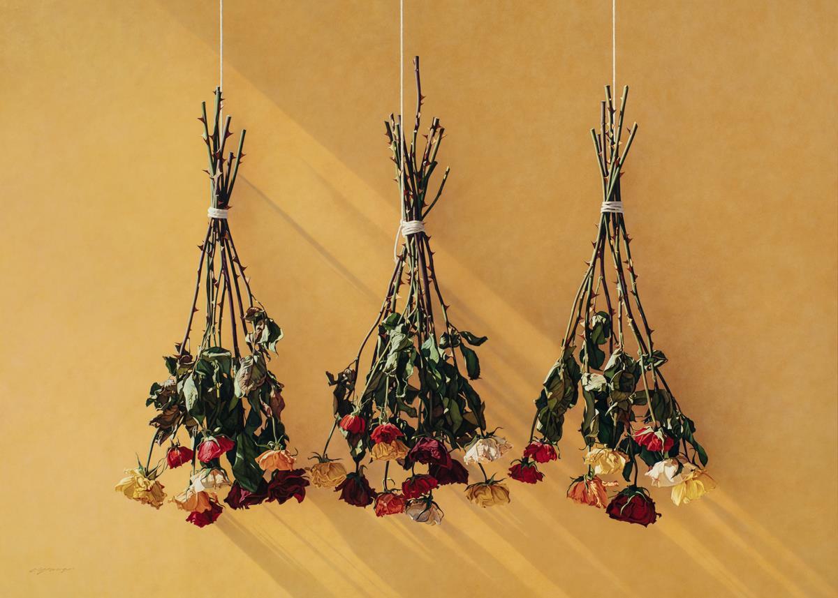 Autumn Roses by Chris Young - Premium Artificial Floral Arrangement for Home Decor, Weddings & Events | Elegant Fall Roses Bouquet for Centerpieces, Gifts & Seasonal Decorations