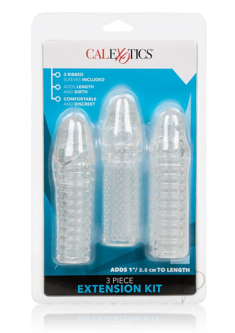 3 Piece Clear Textured 6 Inch Extension Kit - Perfect for Hair Styling, Braiding & Extensions
