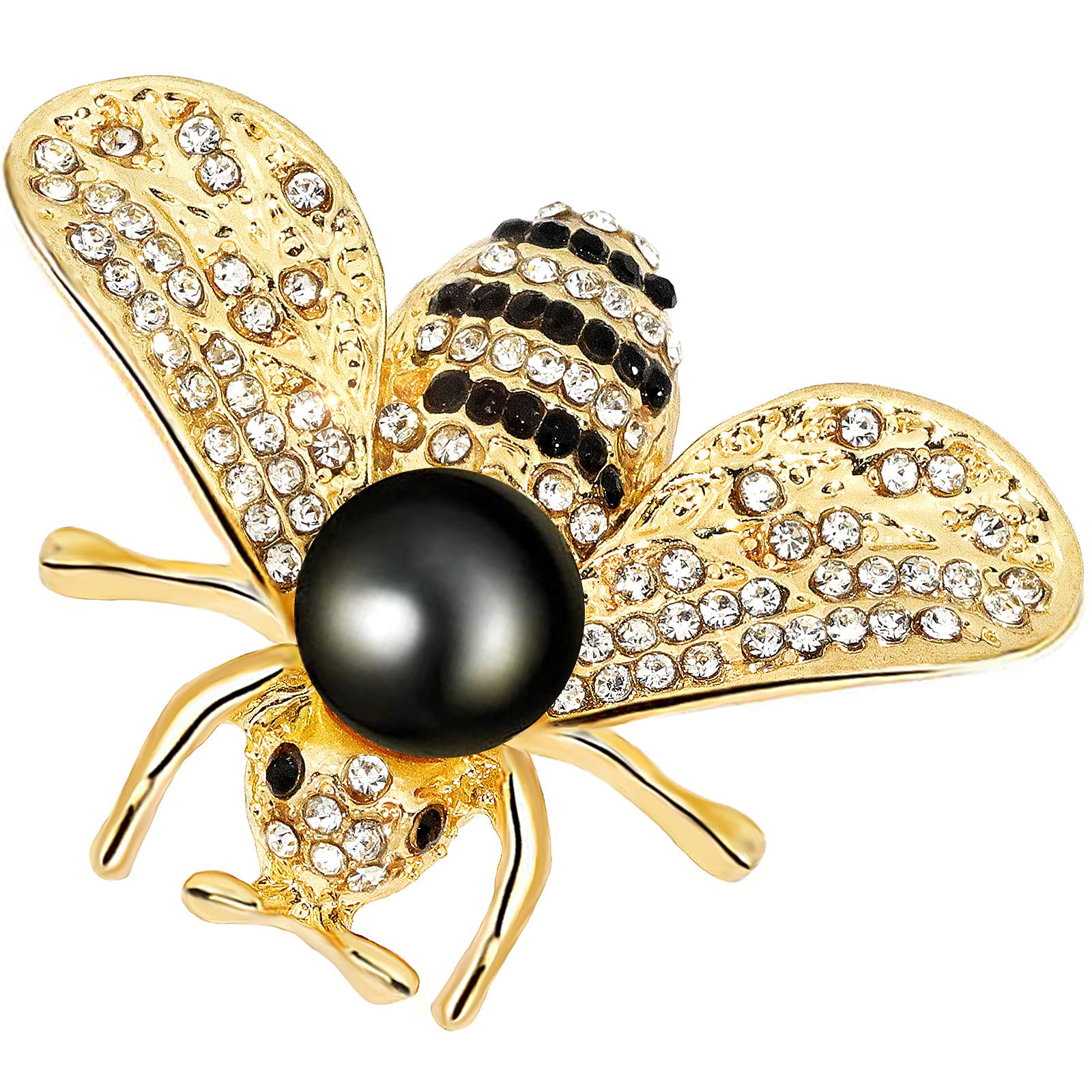 Initlove Alloy Rhinestone Animal Brooch Pin - Elegant Jewelry Gift for Women & Girls - Perfect for Weddings, Parties, Blazers & Coat Decorations