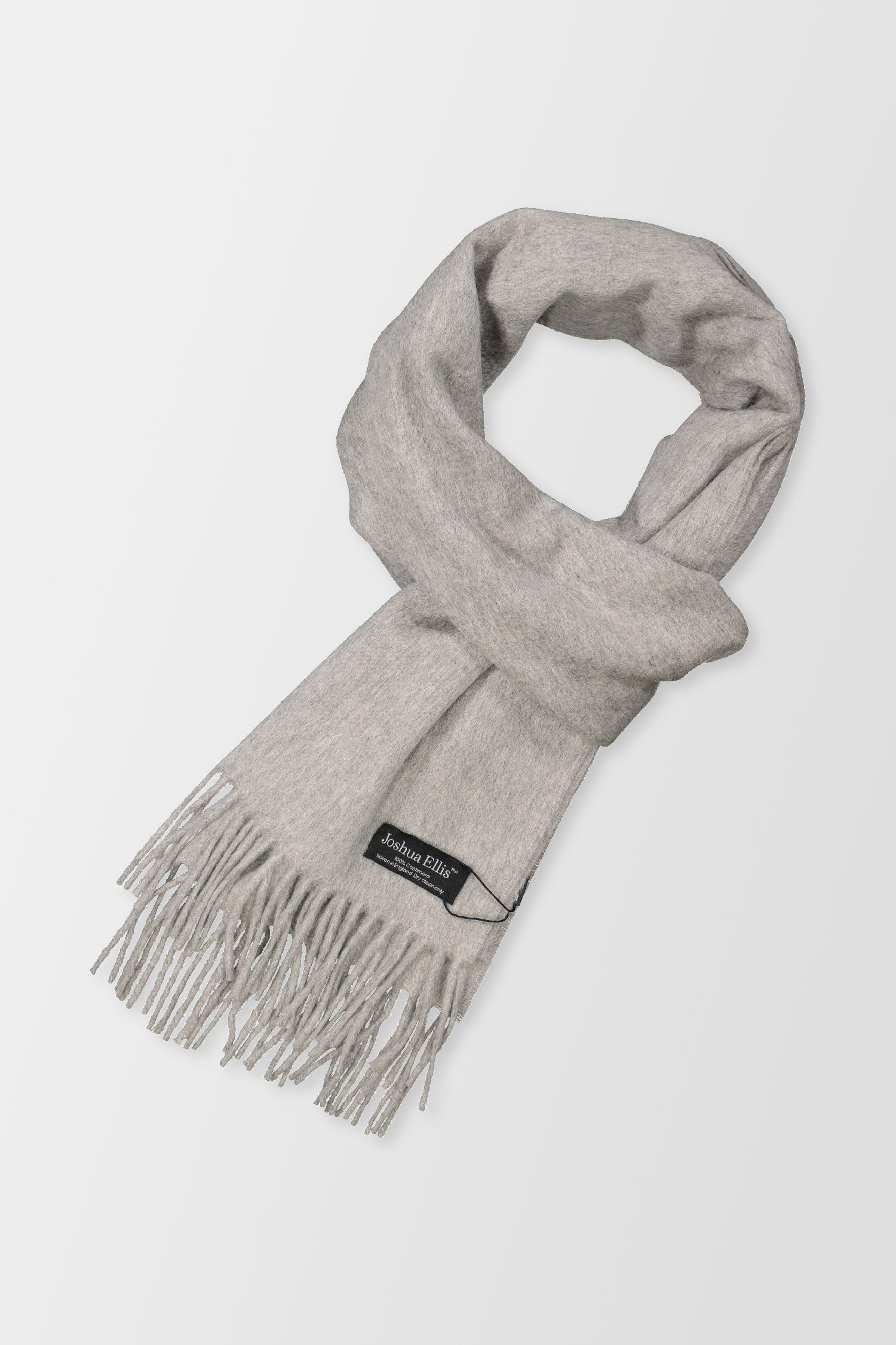 Joshua Ellis Grey RP Solder Scarf - Premium Cashmere Winter Scarf for Men & Women - Perfect for Cold Weather, Office & Outdoor Activities