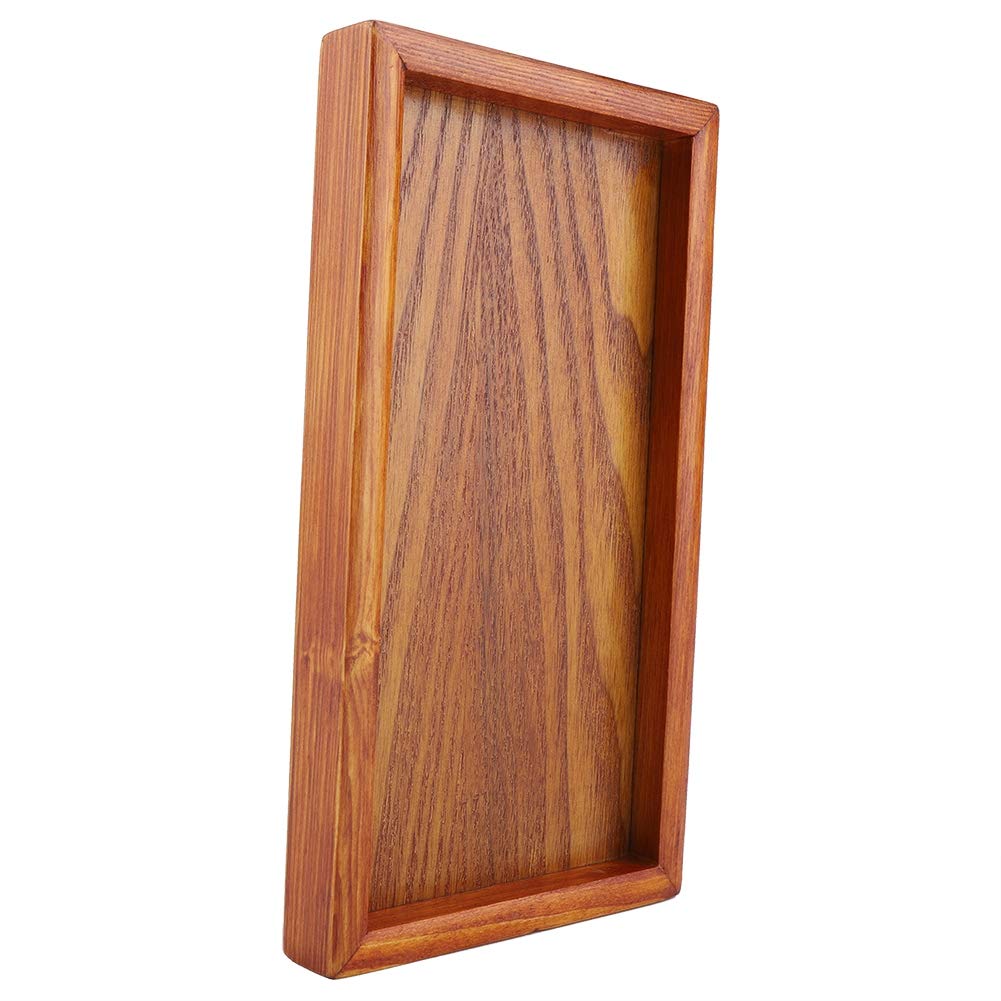 Premium Rectangular Wooden Serving Tray - 22x12cm Tea & Snack Tray for Home, Kitchen, Dining, and Coffee Table Decor | Perfect for Entertaining, Breakfast in Bed, and Afternoon Tea Parties