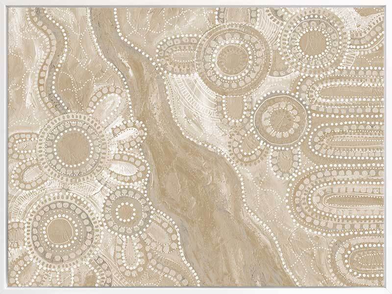 Bila III Neutral Canvas Art Print - Modern Abstract Wall Decor for Living Room, Bedroom & Office - Perfect for Home & Office Decor