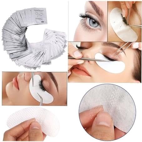 Premium Eyelash Extension Supplies - Hypoallergenic Lint-Free Gel Eye Pads for Professional Lash Application | Comfortable Eye-Sized Patches for Salon & Home Use | Essential Beauty Tools for Lash Technicians & DIY Enthusiasts