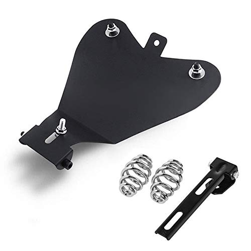 Harley Sportster XL 883 1200 Motorcycle Solo Seat Base Pan with Mounting Bracket & Springs - Custom Chopper Bobber Seat Upgrade for Improved Comfort & Style - Perfect for Cruising, Custom Builds & Bike Shows