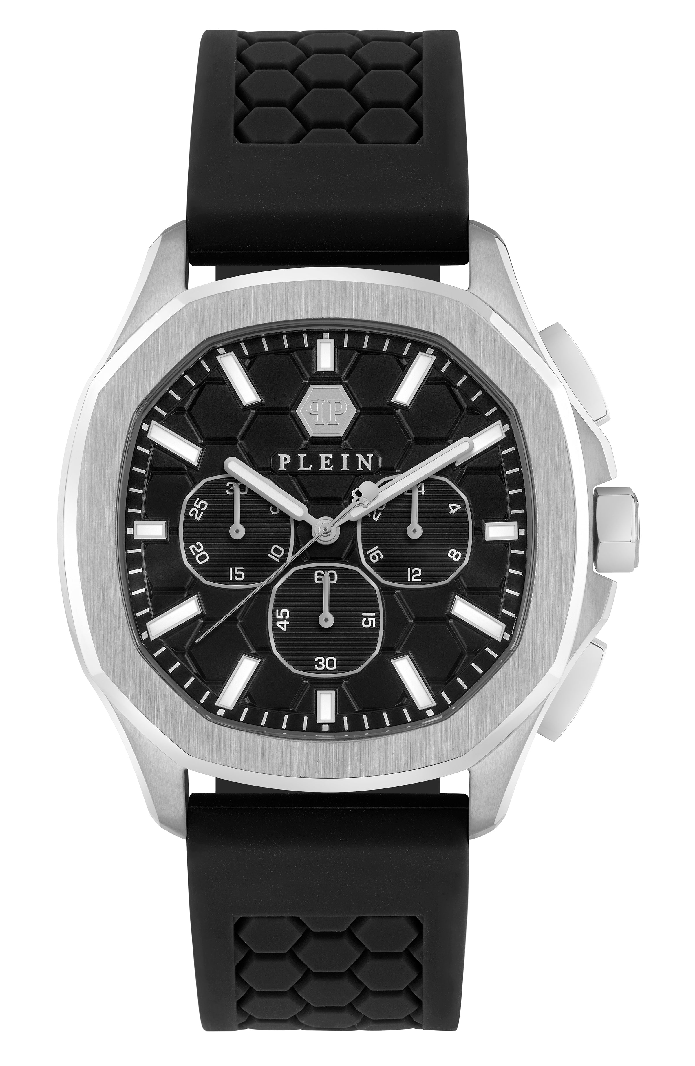 black/stainless steel/black