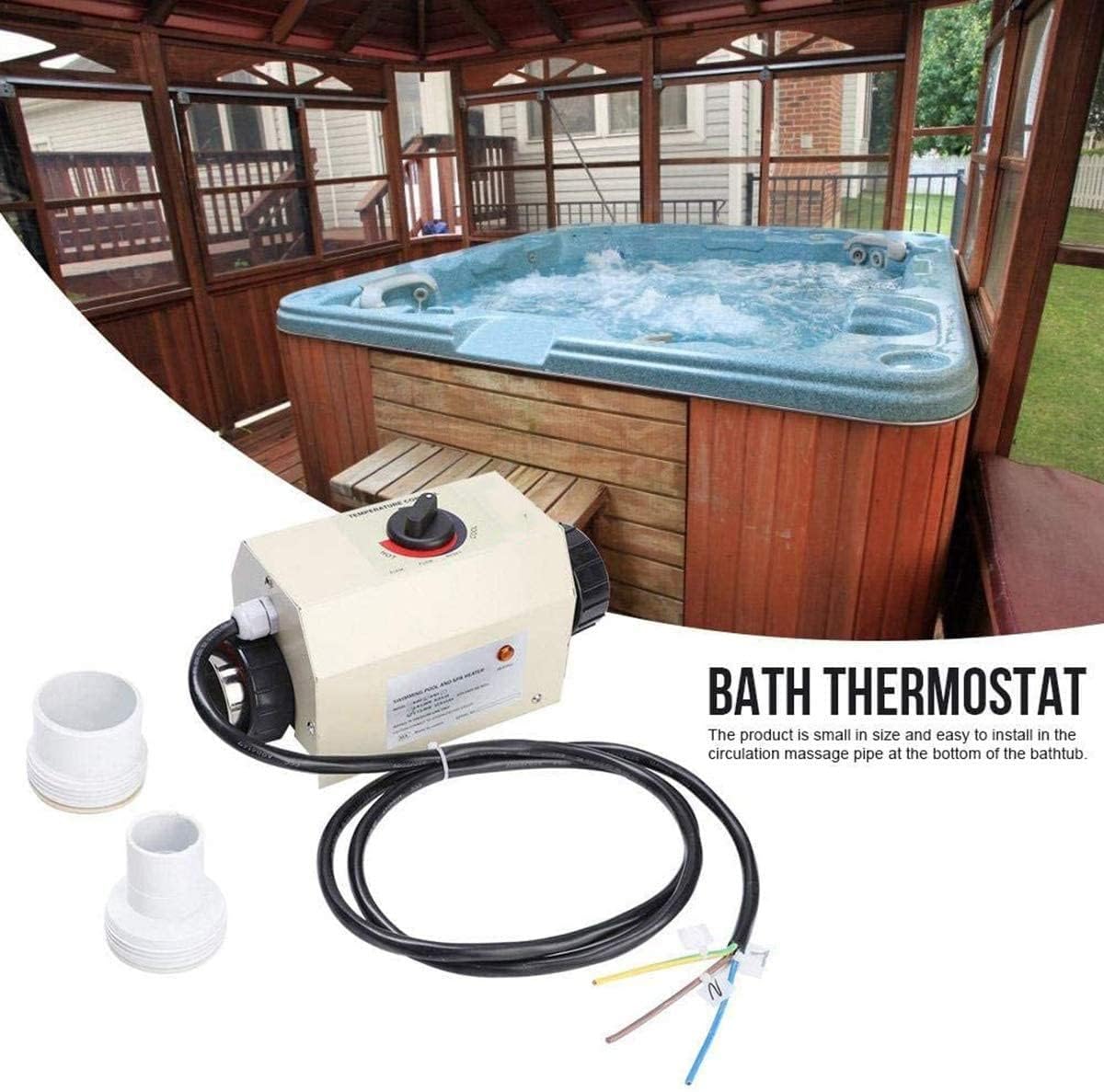 Energy Efficient Electric Swimming Pool Heat Pump for Above Ground Pools up to 2000 Gallons - 12,000 BTU/hr Max Output with Titanium Heat Exchanger - 110V~120V/60Hz - Perfect for Extending Swimming Season and Maintaining Comfortable Water Temperature