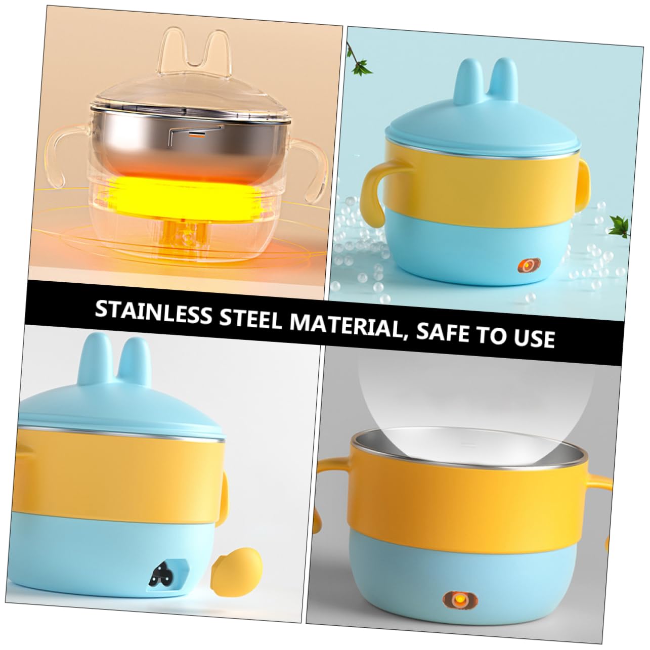 Kichvoe 2-Pack Insulated Baby Food Bowls with Detachable Suction Base - BPA-Free Toddler Feeding Bowls for Infants & Kids - Perfect for High Chairs, Travel & Mess-Free Mealtime