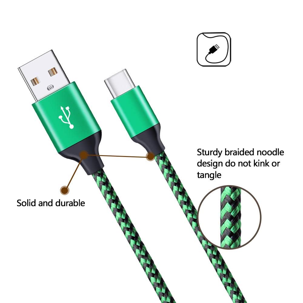 Fast Charging Wall Charger with Dual USB-C Ports & 2-Pack 6ft Type C Cables - Compatible with Samsung Galaxy S24/S23/S22/S21/S20/S9/A15/A03s/A14, iPhone 16/15/14, Google Pixel 9 Pro/XL/8/7/6 Pro/8a - Perfect for Home, Office & Travel Charging