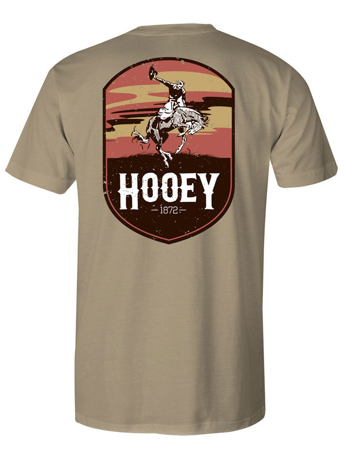Hooey HT1688TN Men's CHEYENNE Pocket T-Shirt in Tan - Comfortable Casual Tee for Outdoor Activities & Everyday Wear