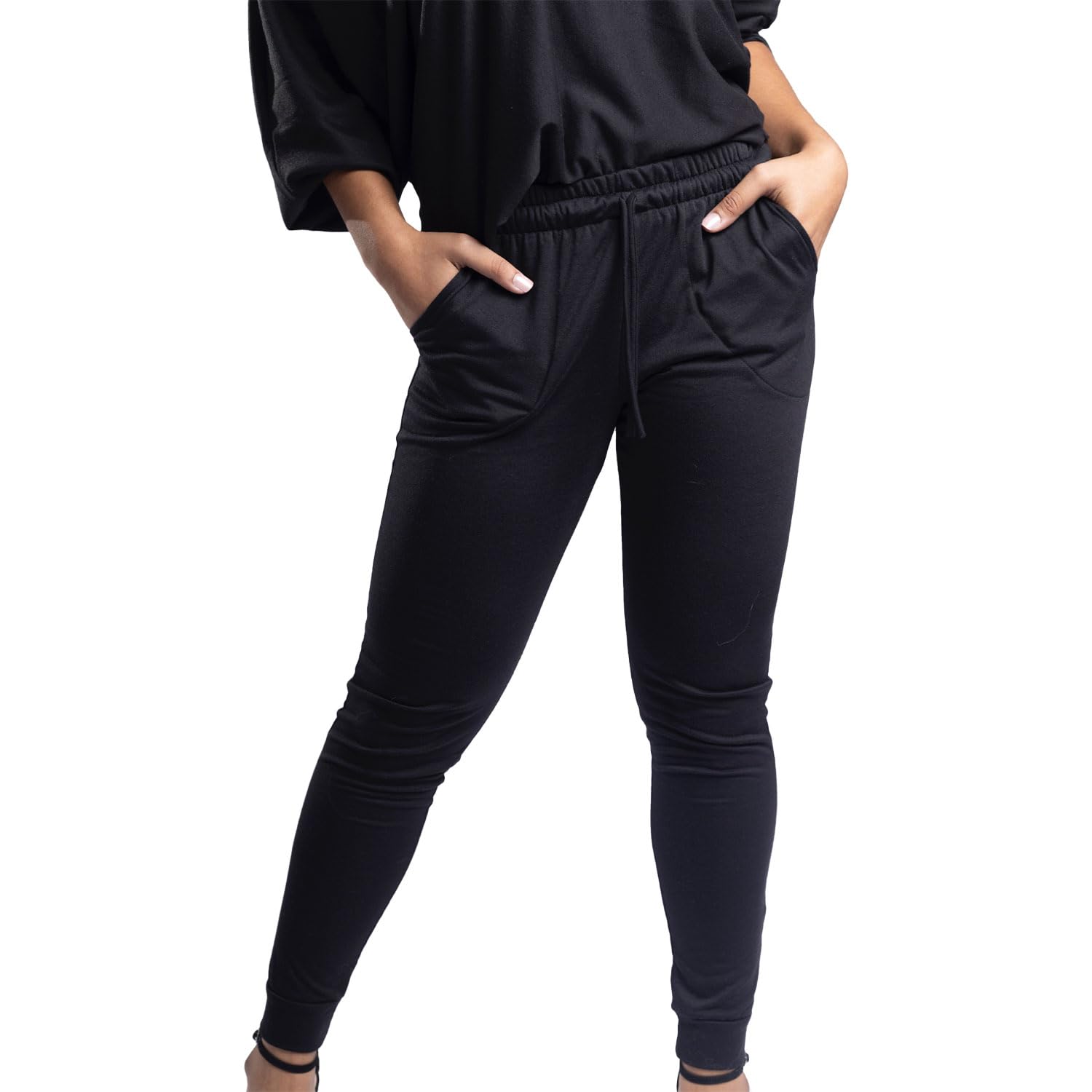 Jessica Women's Drawstring Jogger Pants - Cargo Sweatpants with Multiple Pockets, Relaxed Fit Casual Lounge Pants for Yoga, Running, Travel & Everyday Wear