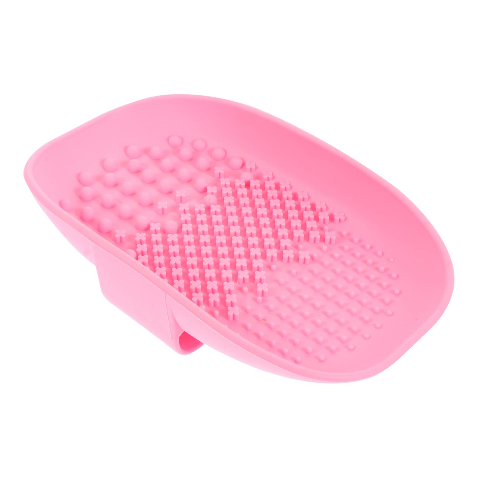 Silicone Makeup Brush Cleaning Pad - Foldable Face Brush Cleaner Tray with Scrubber Mat for Easy Makeup Tool Cleaning | Perfect for Home, Salon & Travel Use