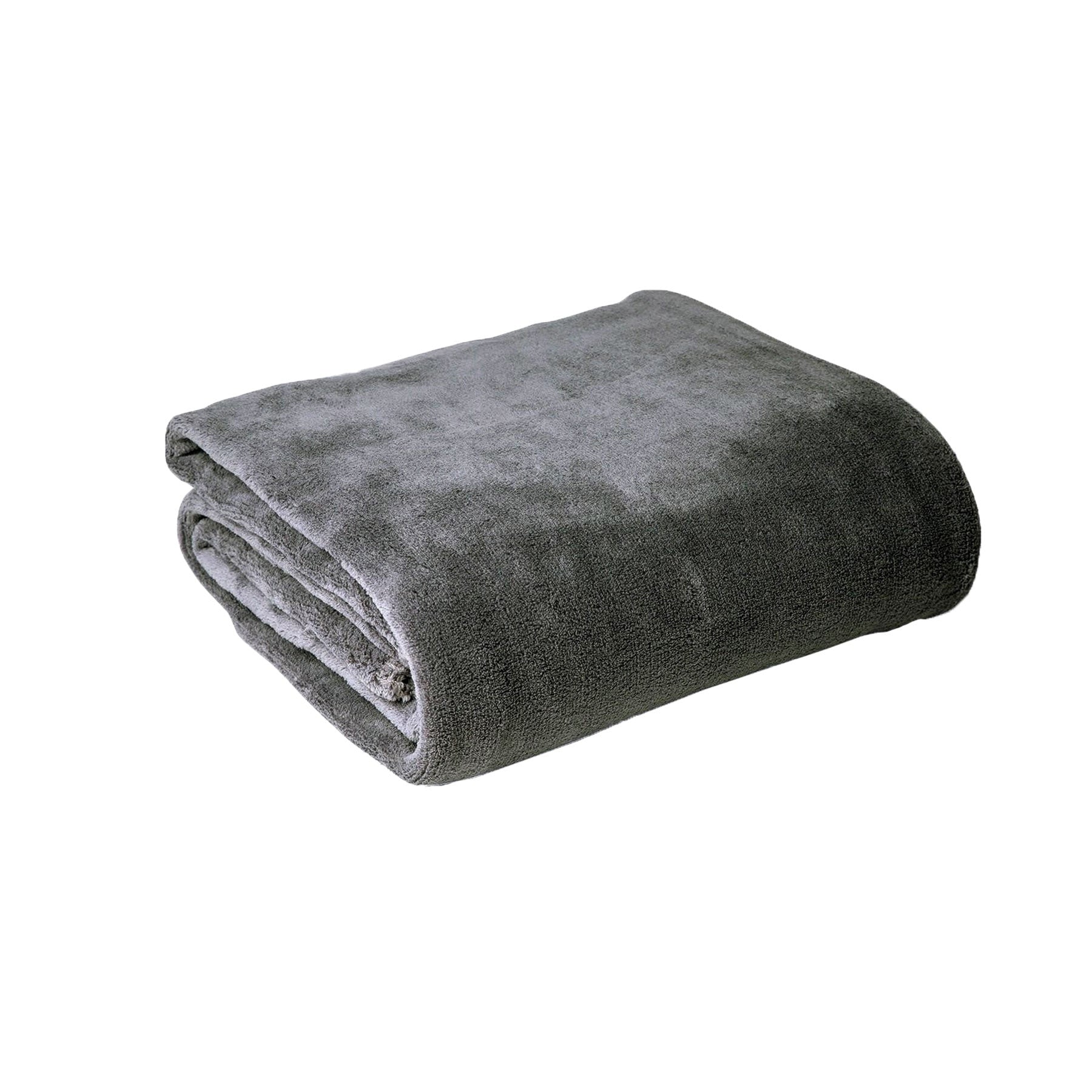 Super Soft Coral Fleece Blanket - Single Size Grey for Hotel Living, Cozy Home & Travel Use