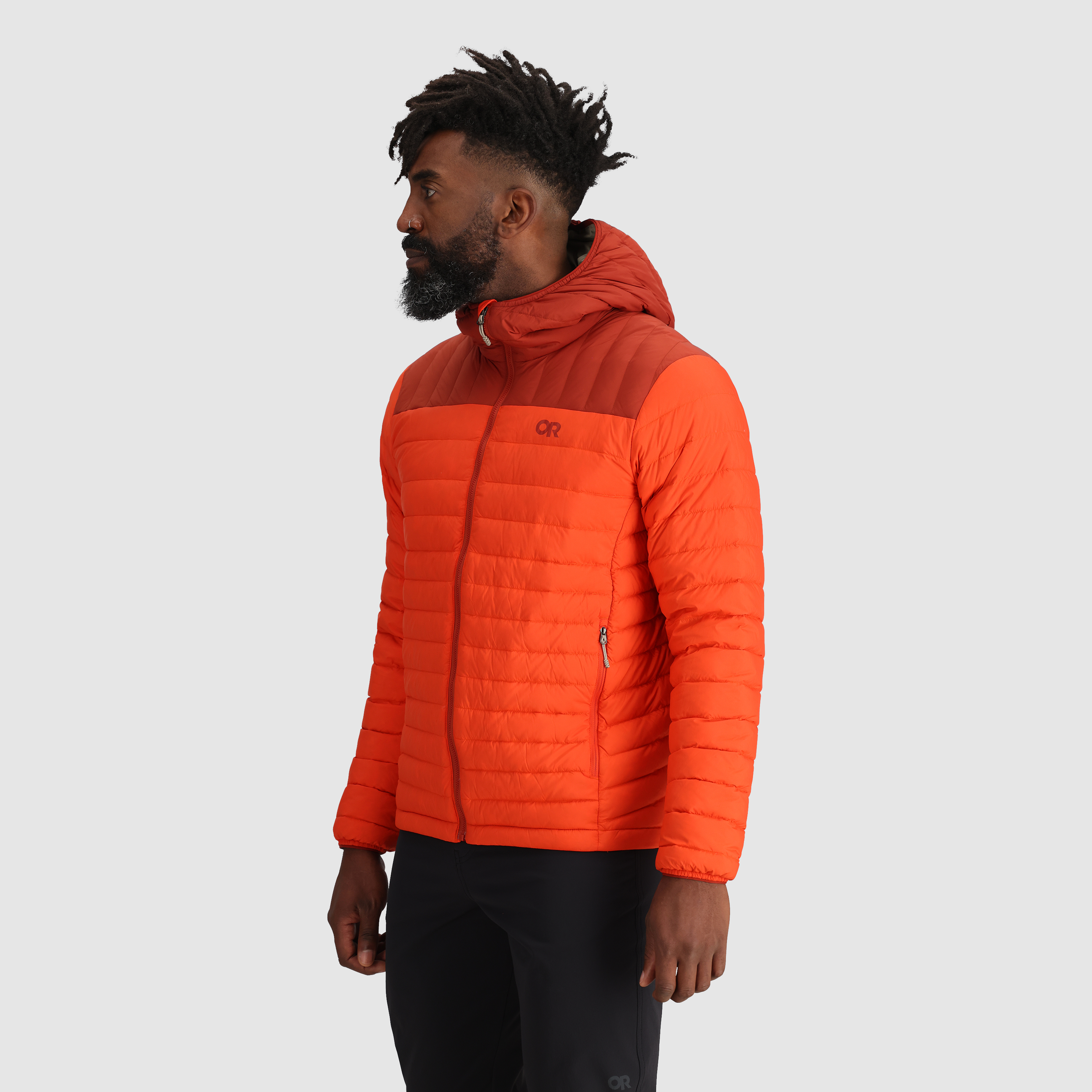 Men's Lightweight Waterproof Down Hoodie - Warm Winter Jacket for Outdoor Activities & Hiking