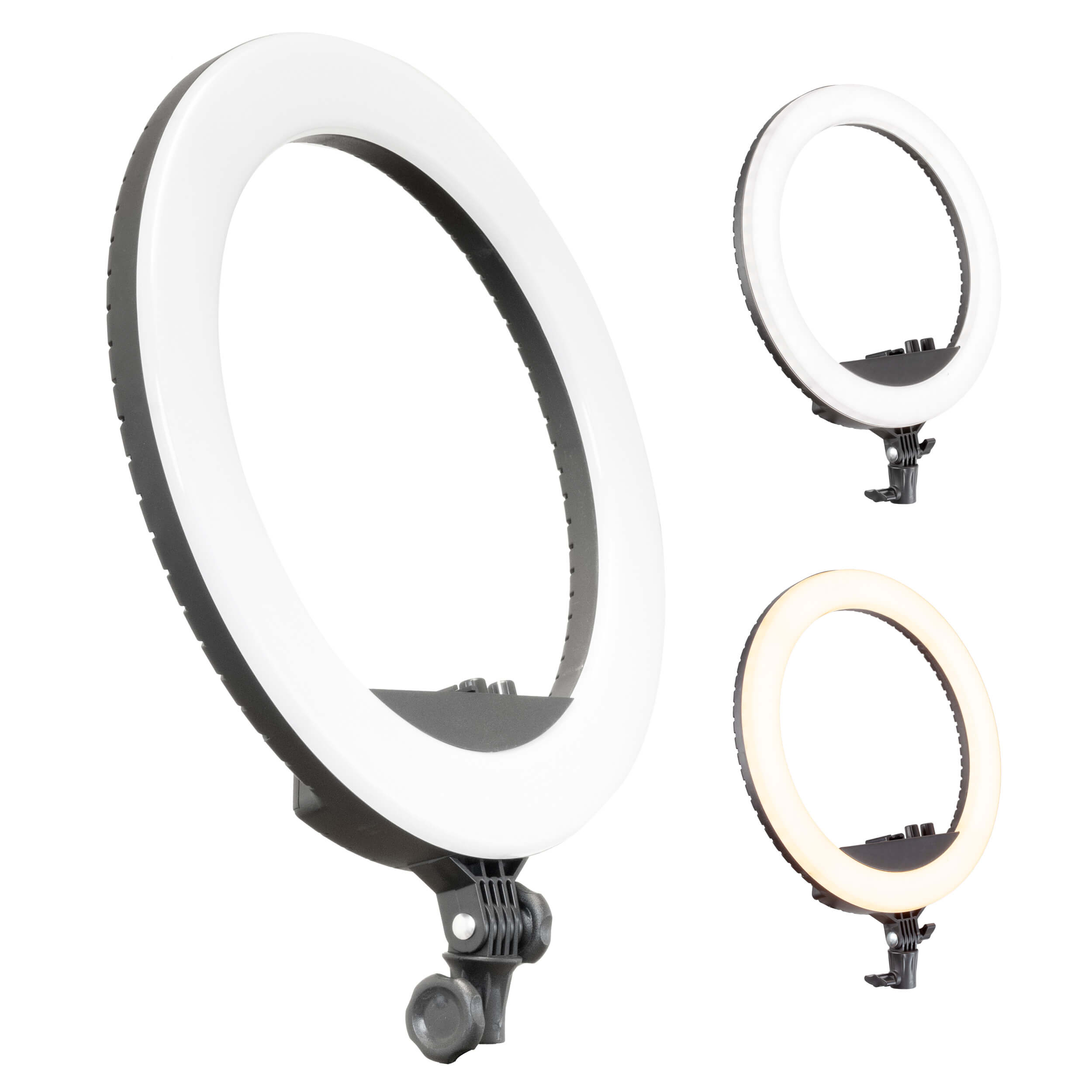Professional RICO240B MKII LED Ring Light Kit for Hair Salon & Barber - Continuous Lighting with Smartphone Mount - Perfect for Makeup, Photography & Video Content Creation