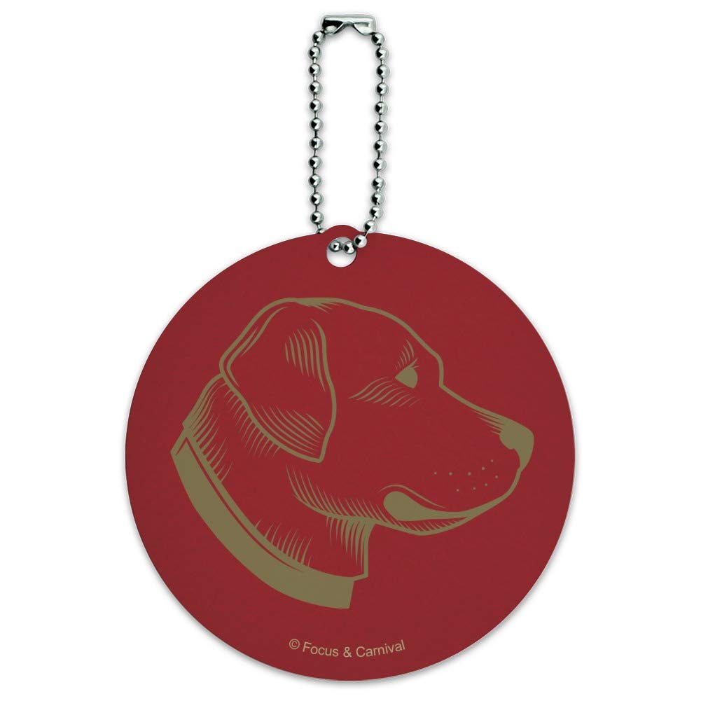 Downton Abbey Inspired Round Dog ID Tag for Luggage & Suitcase - Durable Carry-On Pet Travel Accessory for Airports & Vacations