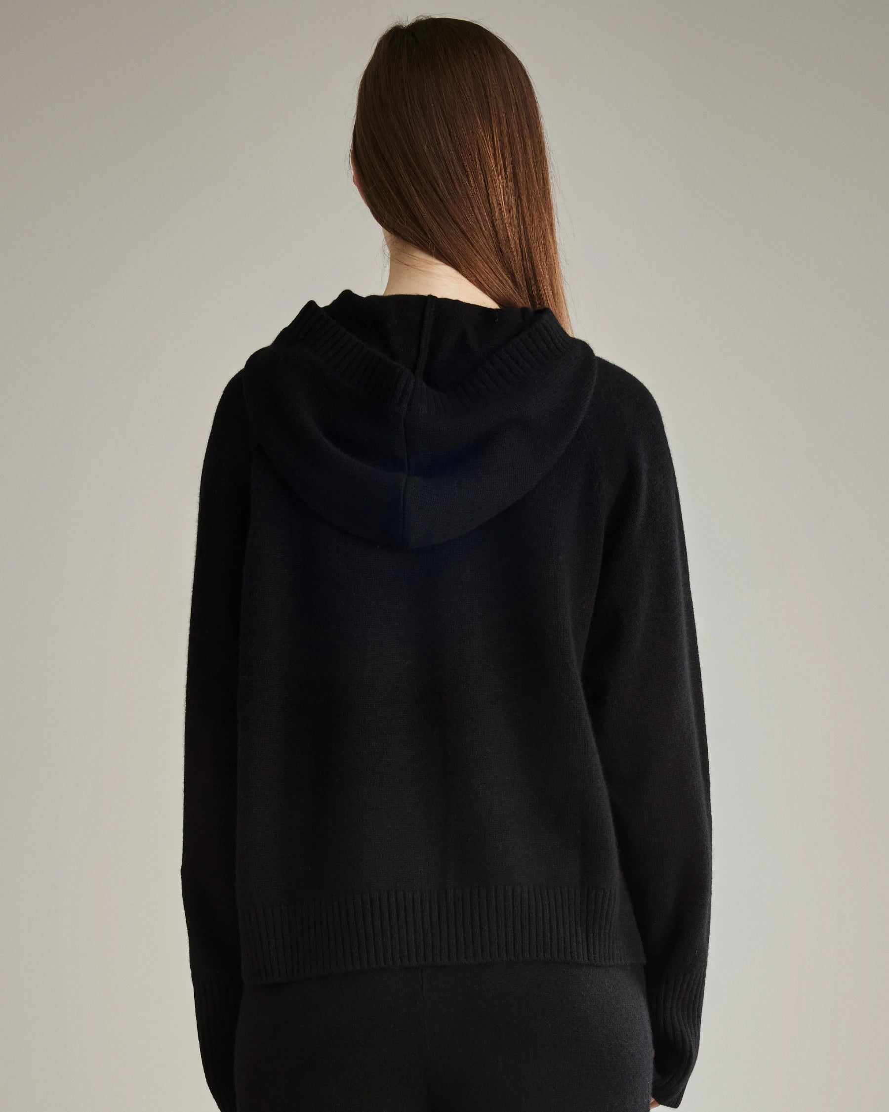 Women's Soft Cashmere Hooded Sweater - Cozy Winter Pullover for Lounge, Travel & Casual Outfits
