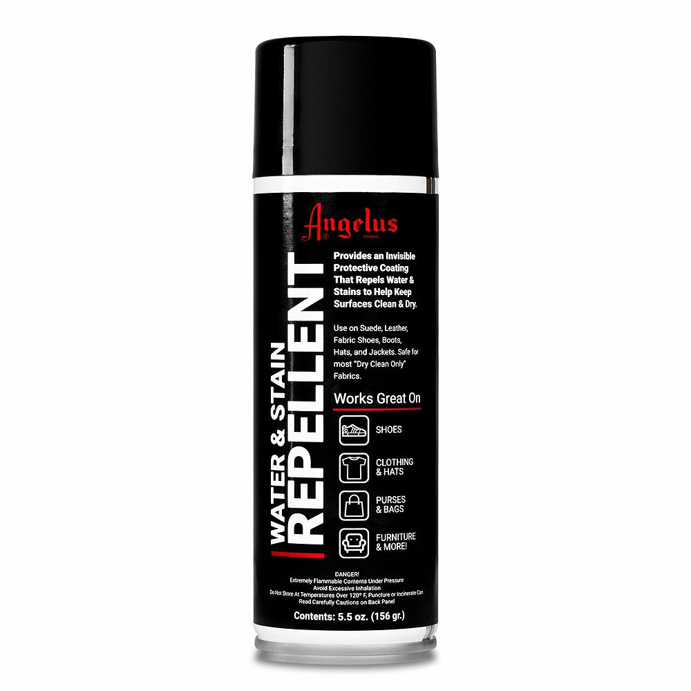 Angelus 5.5 Oz Water Stain Repellent Spray - Protective Coating for Shoes, Bags & Leather Goods - Waterproof & Durable Finish for Sneakers, Purses & Accessories