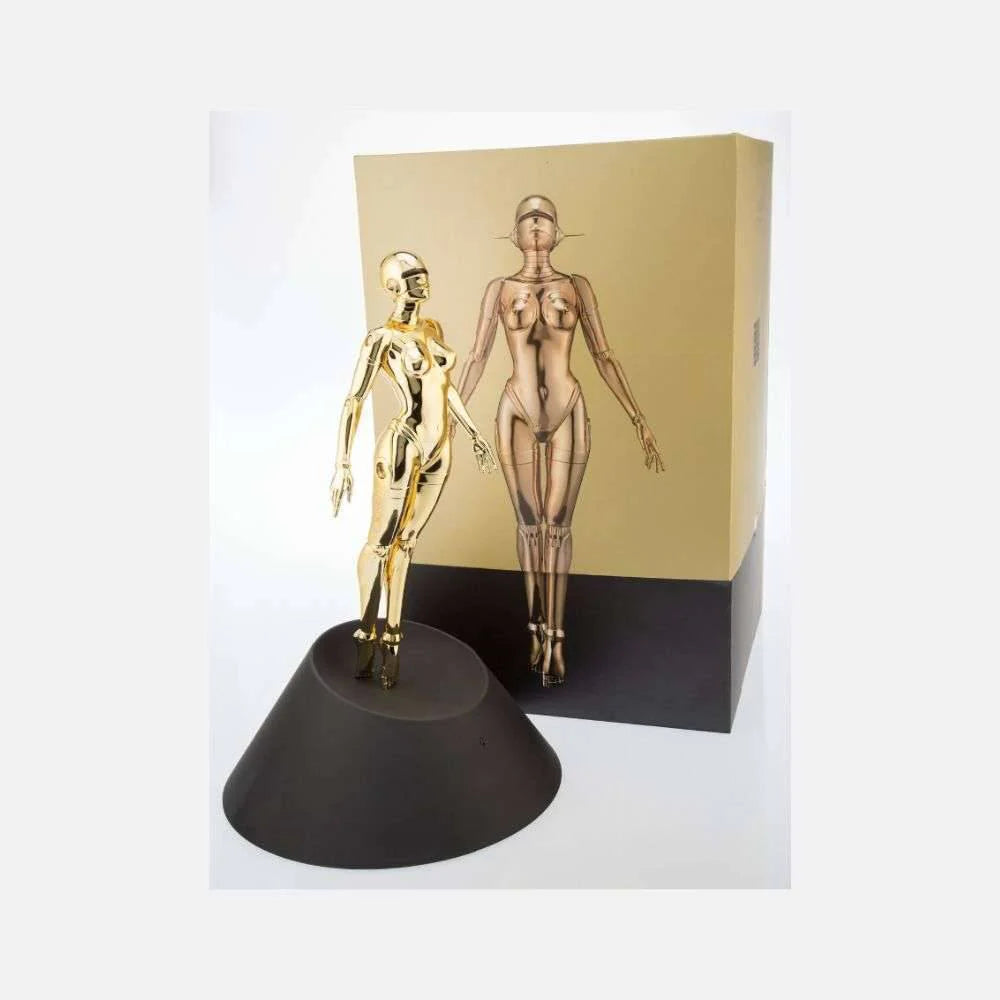 Hajime Sorayama Sexy Robot Floating 1/4 Scale Gold Statue - Limited Edition Collectible Art Figure for Home Decor & Anime Lover Gift