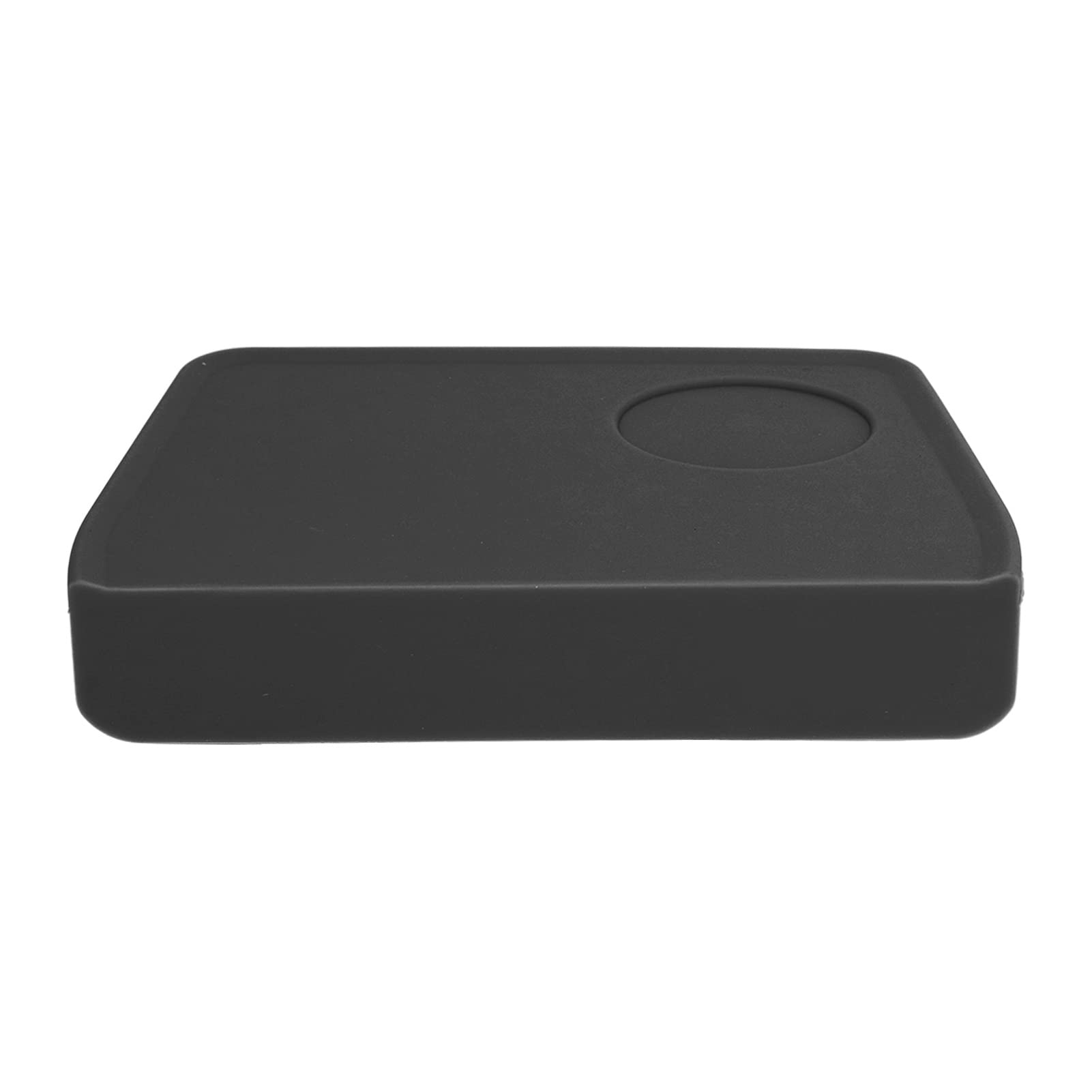 Premium Coffee Tamper Mat with Slot & Silicone Tamping Pad - Barista Tool for Espresso Machine, Home Kitchen, Office & Coffee Shop (Black) - Perfect for Baristas, Coffee Enthusiasts & Professional Use