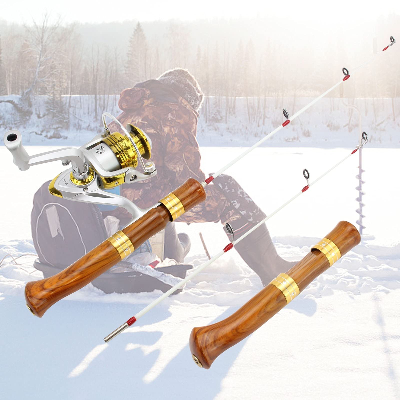 67g Ultra-Light Kids Fishing Rod & Reel Combo - 54cm Compact Portable Fishing Pole Set for Beginners, Ice Fishing & On-Board Use | Perfect for Children's Outdoor Adventures & Family Fishing Trips
