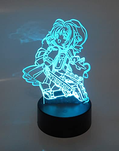 Card Captor Sakura Anime Roller Blade LED Night Light - 3D Laser Engraved Acrylic Desk Lamp with Cool Lighting Effects | Perfect for Bedroom Decor, Anime Fan Gifts & Collectible Display