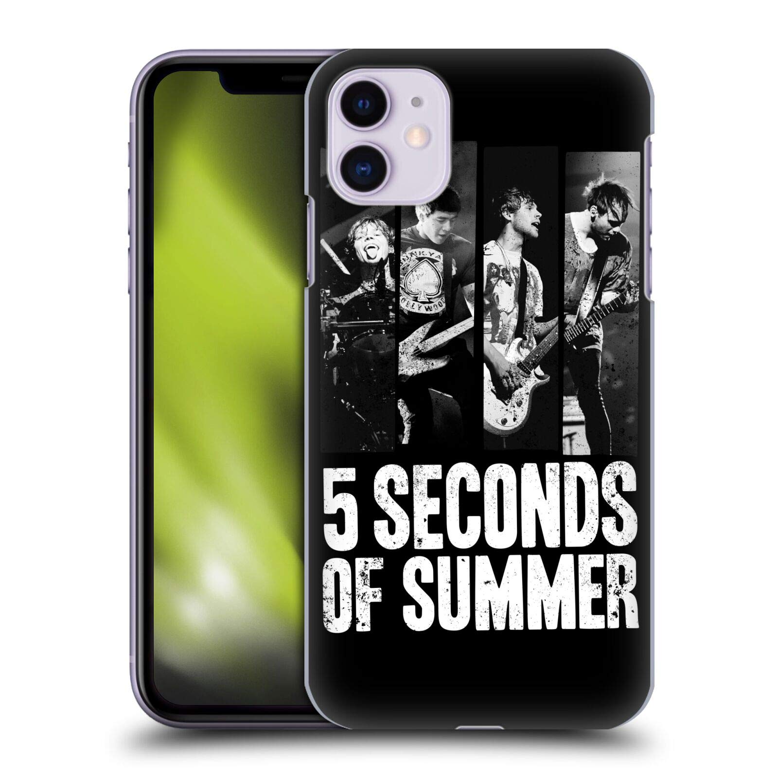 Officially Licensed 5 Seconds of Summer iPhone 11 Case - Hard Back Protective Cover with Strips Poster Design | Perfect for Concerts, Fan Gifts & Everyday Use