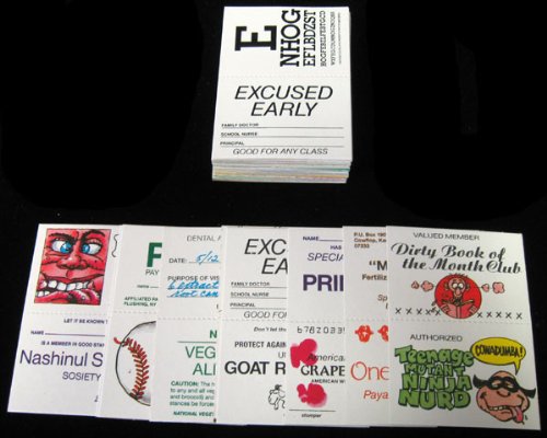 1990 Confex Fun Stuff Nasty Tricks Trading Card Set - 60 Collectible Cards in Near Mint/Mint Condition | Perfect for 90s Nostalgia, Trading Card Games & Pop Culture Collectors