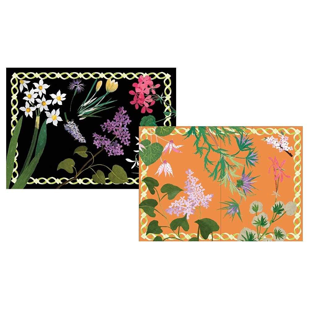 Caspari Mary Delany Flower Mosaics Assorted Boxed Note Cards - Set of 16 Elegant Greeting Cards with Envelopes | Perfect for Thank You Notes, Wedding Invitations & Special Occasions