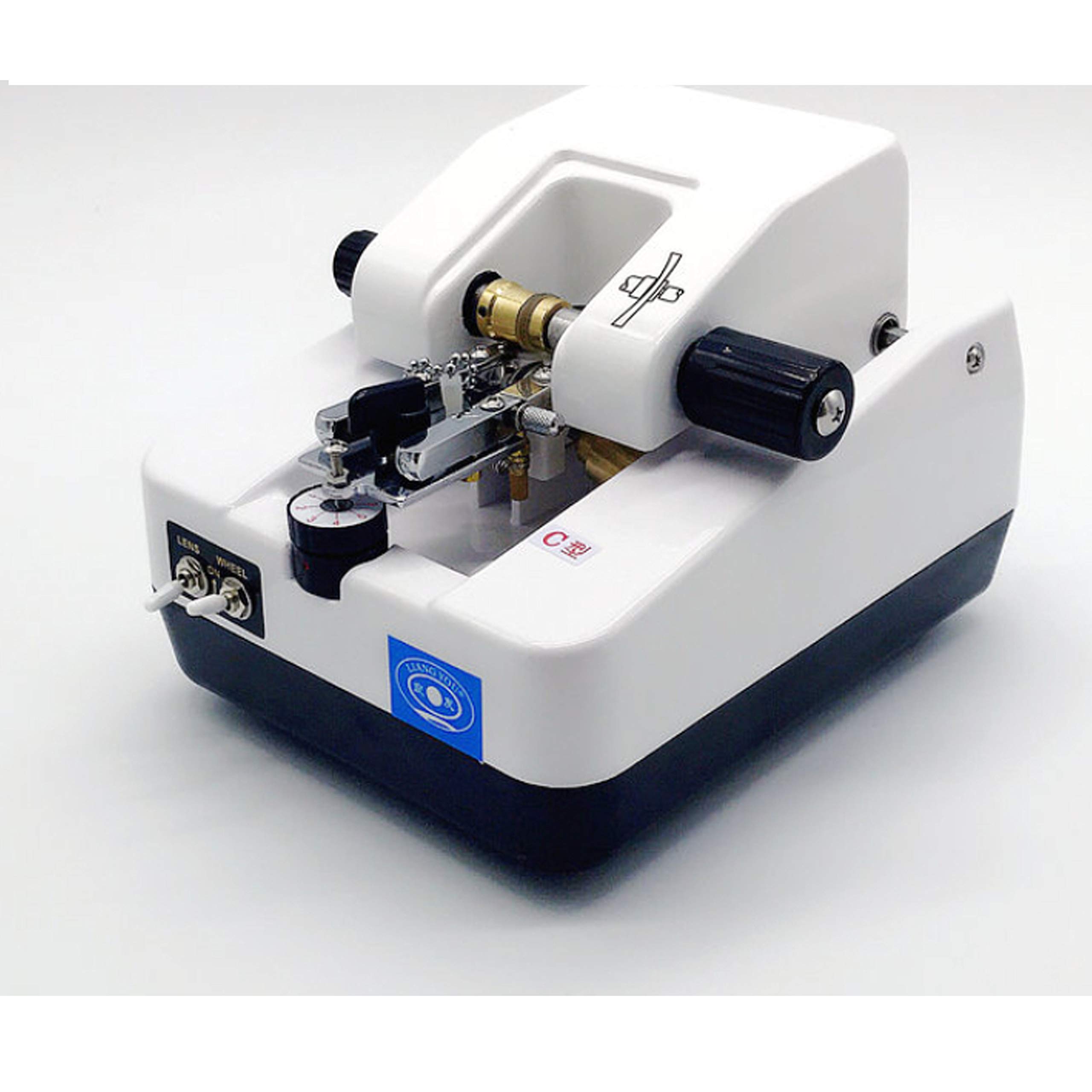 1800C Auto Lens Grooving Machine - Thin Stainless Steel Optical Equipment for Lens Grooving (110V) | Perfect for Eyeglass Frame Making & Optical Lab Precision Work