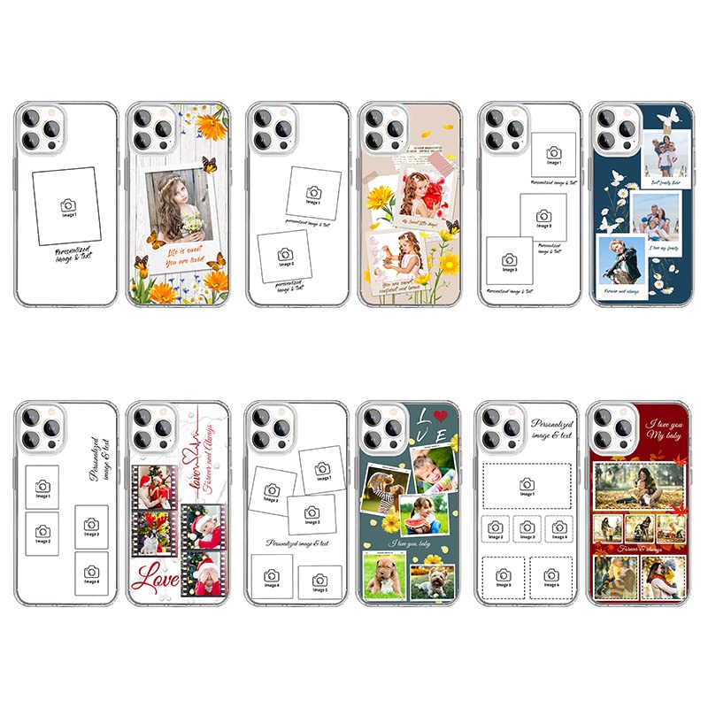 Custom Photo Phone Case for Samsung Galaxy S23/S22/S21/S20 & iPhone 14/13/12/11 - Personalized Floral Design Birthday Gift for Women & Men | Perfect for Travel, Work & Everyday Protection