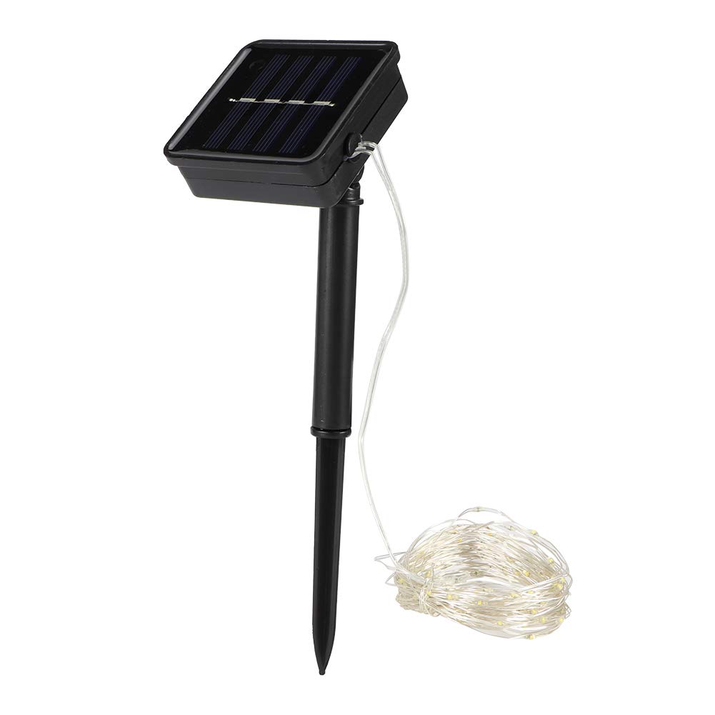 10m 100LED Solar Copper Wire String Lights - Waterproof Outdoor Fairy Lights for Garden, Lawn, Patio, Yard, Gazebo & Wedding Decor | Warm White Solar-Powered LED Lights for Romantic Ambiance & Landscape Lighting
