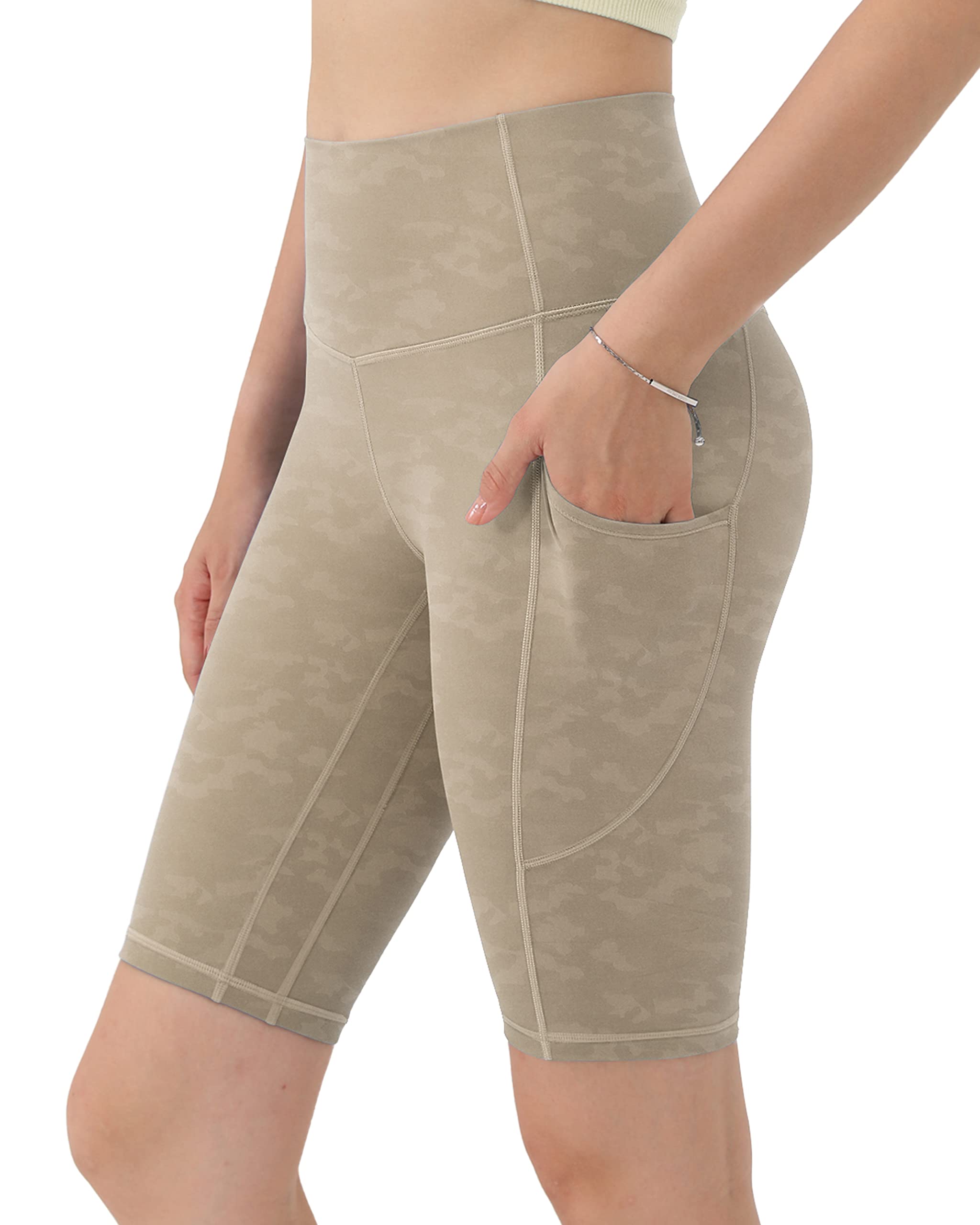 ODODOS Women's High Waisted Biker Shorts with Pockets - 5