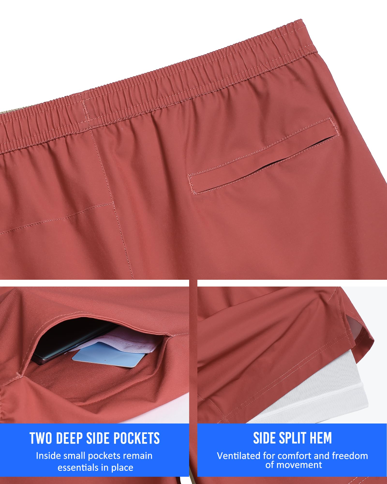 Maamgic Men's 5-Inch Quick Dry Gym Running Shorts - 2-in-1 Athletic Workout Shorts with Liner | Perfect for Running, Training & Outdoor Activities