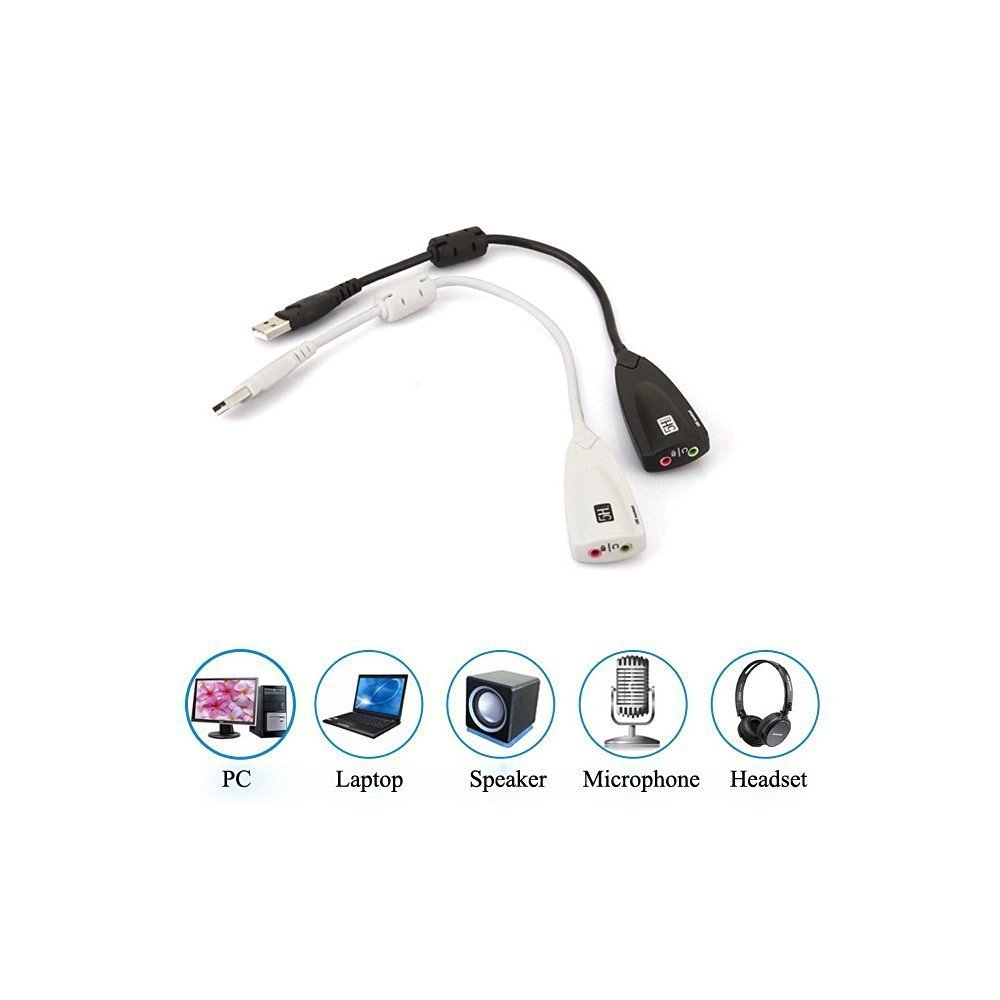 Storin USB Sound Card 7.1 Channel Audio Adapter with 12-Channel Equalizer, Plug & Play USB 2.0 for Windows 10/8/7/XP & Mac OS - Virtual 3D Surround Sound for Gaming, Streaming, and Music Production - Convert Front USB Port to Audio Input & Mic