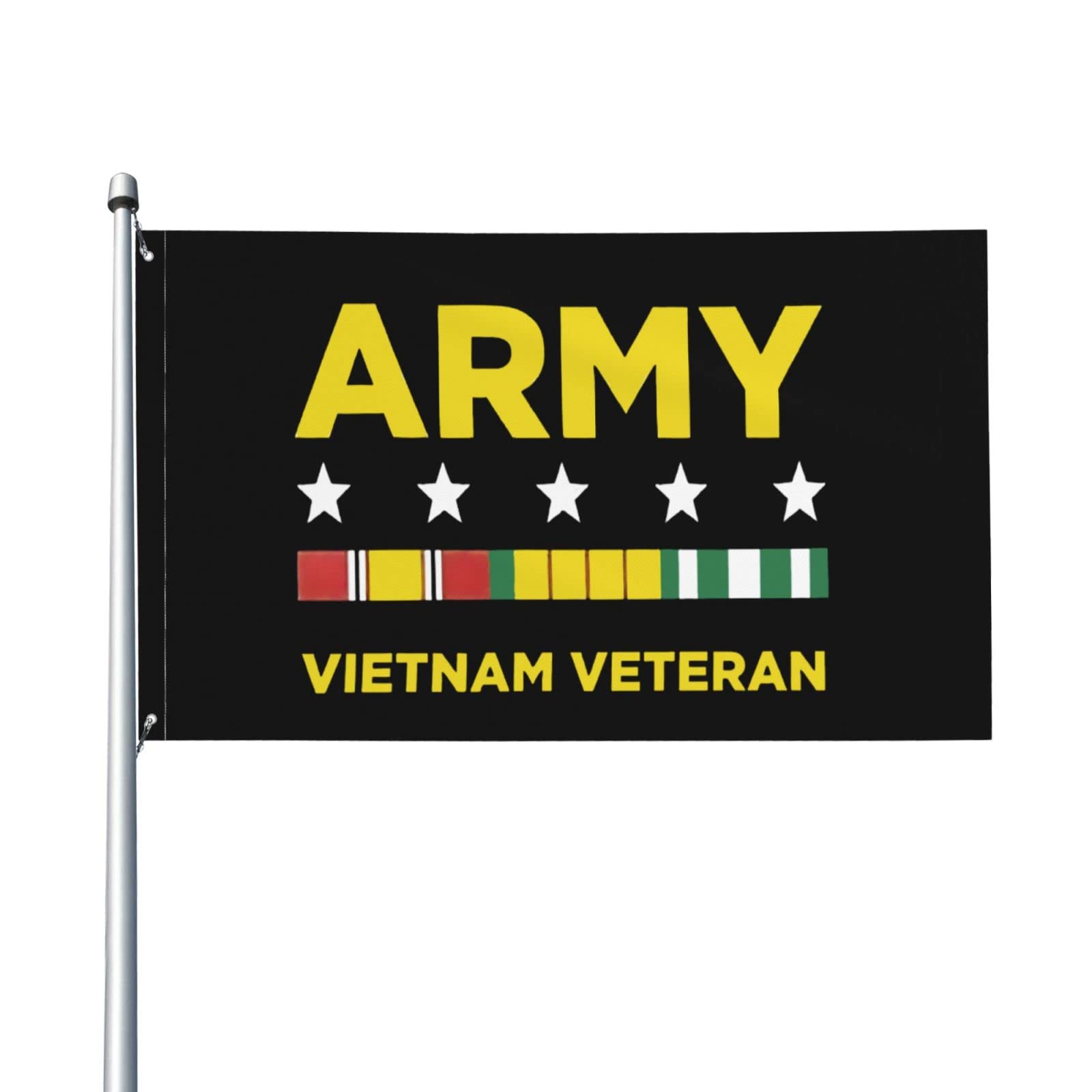 Vietnam War Veteran Flag - Durable Polyester Outdoor/Indoor Flag for Home, Garden & Wall Decor - Perfect for Patriotic Displays, Memorials & Military Support