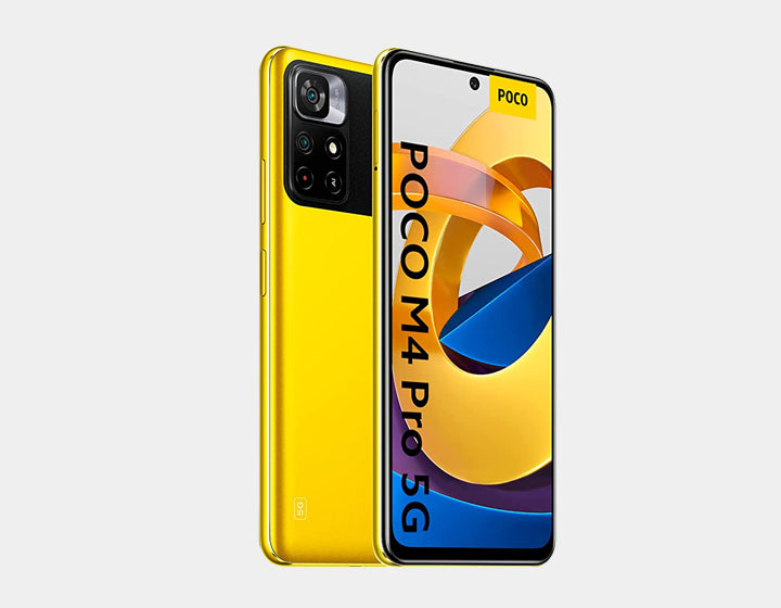 Xiaomi Poco M4 Pro 5G Smartphone - 64GB ROM, 4GB RAM, Dual SIM, GSM Unlocked (Yellow) | Fast 5G Connectivity, Long Battery Life for Gaming & Streaming