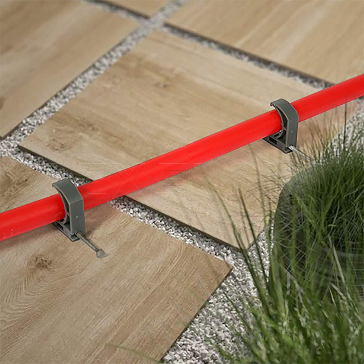 Oxygen Barrier PEX-B Pipe 1/2 Inch x 1000 Feet Coil - Red Tubing for Radiant & Hydronic Heating Systems - Non-Potable Water Pipe for Winter - Perfect for Floor Heating and Snow Melting Applications