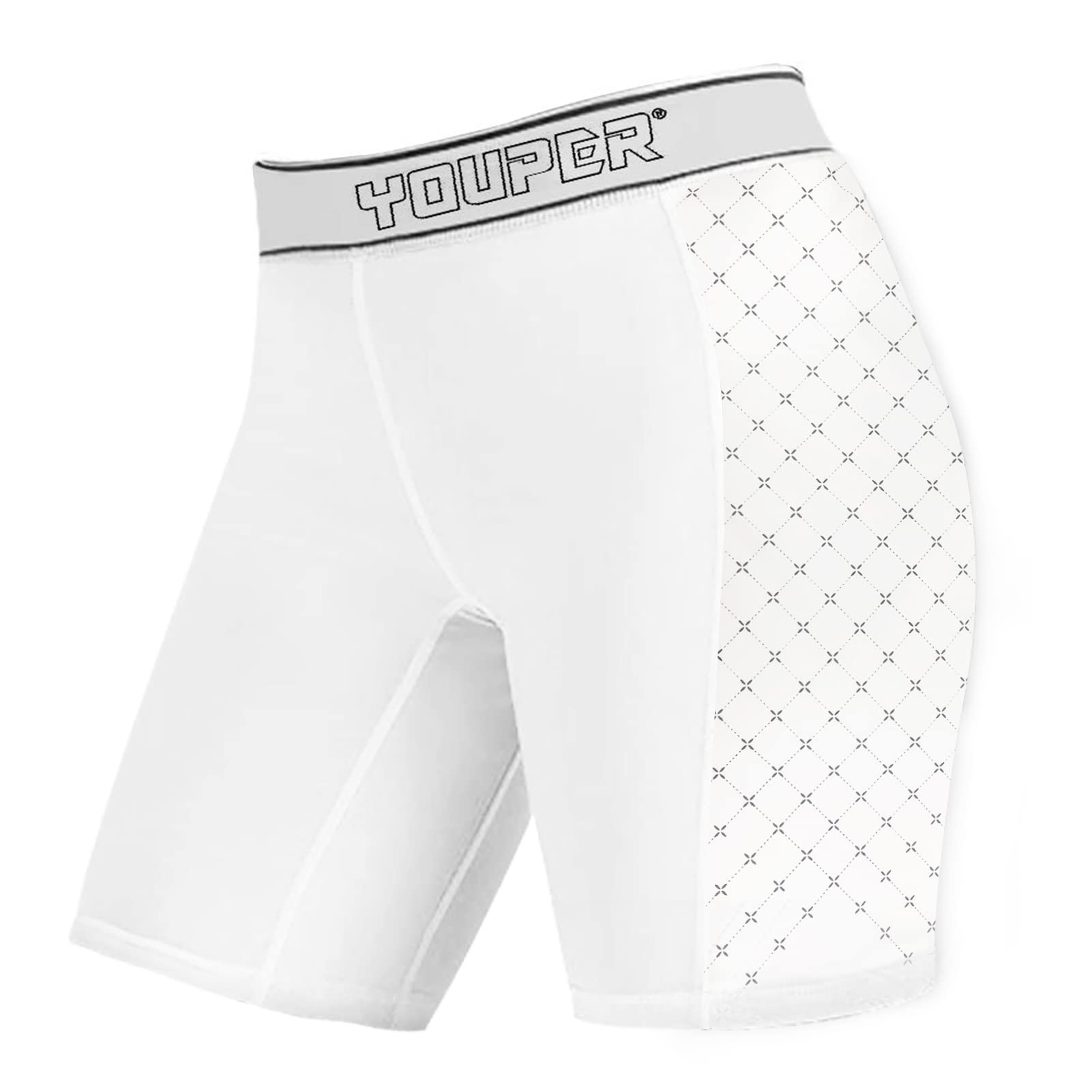 Youper Elite Compression Padded Softball Sliding Shorts for Women - Breathable Protective Base Running Shorts with Thigh Pads - Perfect for Softball, Baseball, and Sports Training