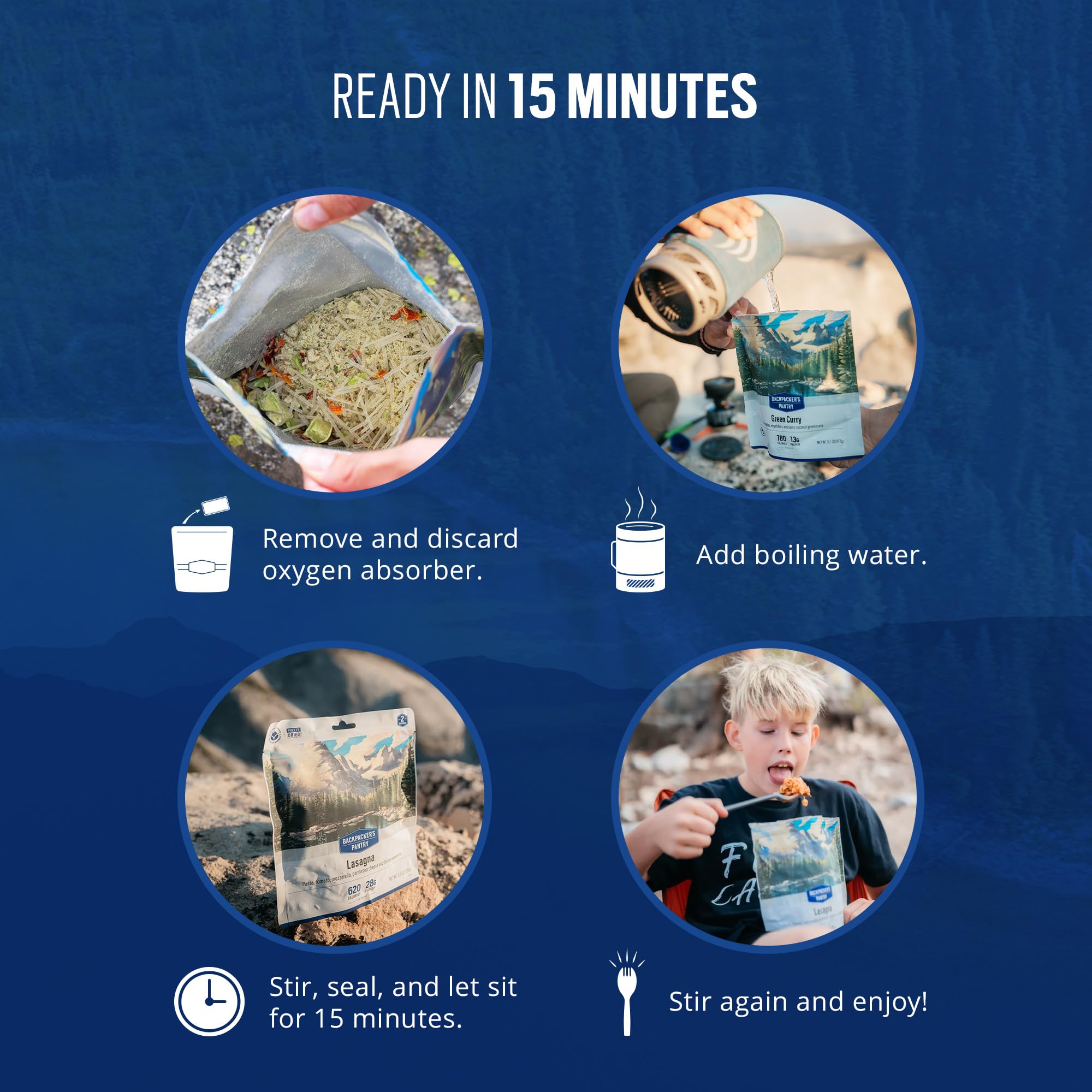 Backpacker's Pantry Dark Chocolate Cheesecake Mix - Freeze Dried Dessert for Backpacking, Camping & Emergency Preparedness - High Protein (13g) Vegetarian Snack - 6 Pack - Perfect for Outdoor Adventures, Hiking Trips & Survival Kits