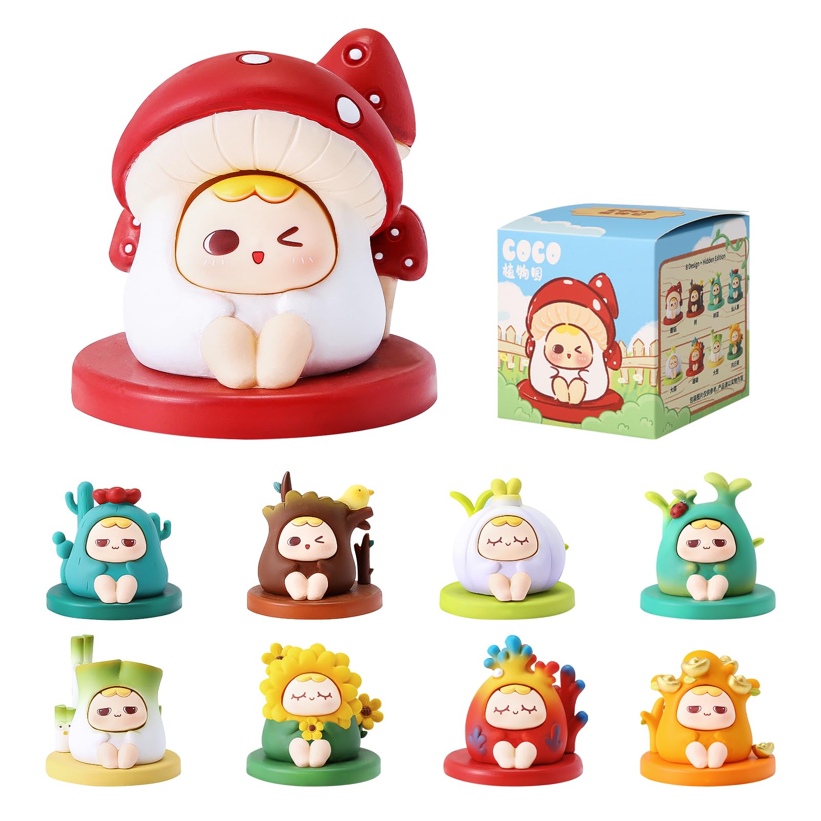 Coco Plant Series Blind Box - 1PC Mystery Collectible Figure, Cute Random Design for Birthday Gifts | Perfect for Plant Lovers, Anime Fans & Surprise Party Favors
